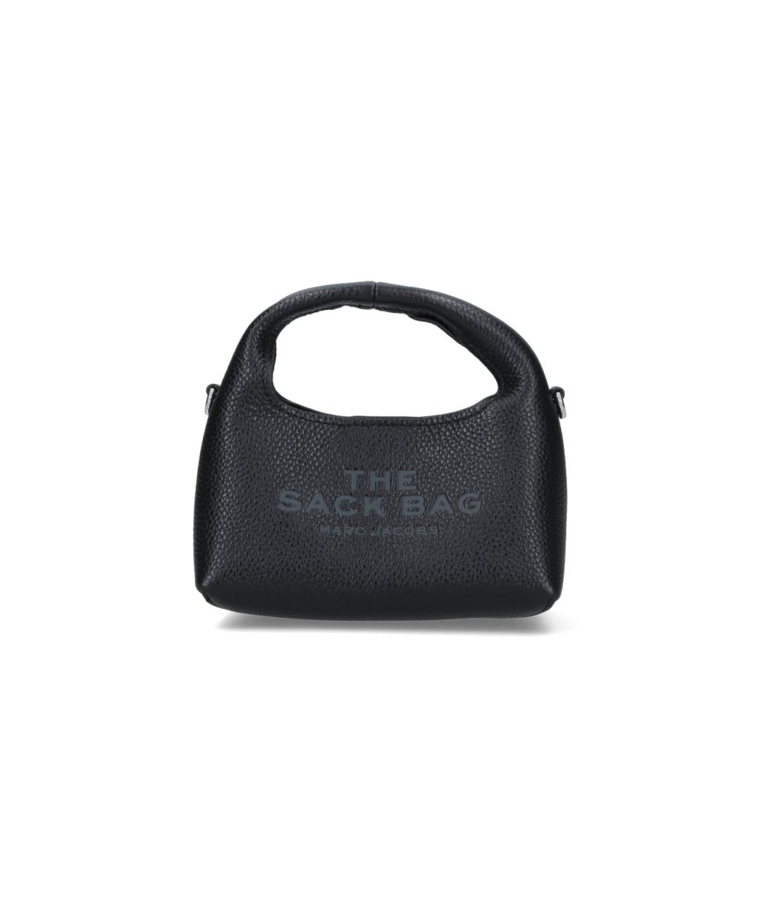 MARC JACOBS Черная кожаная сумка с короткими ручками, фото 1