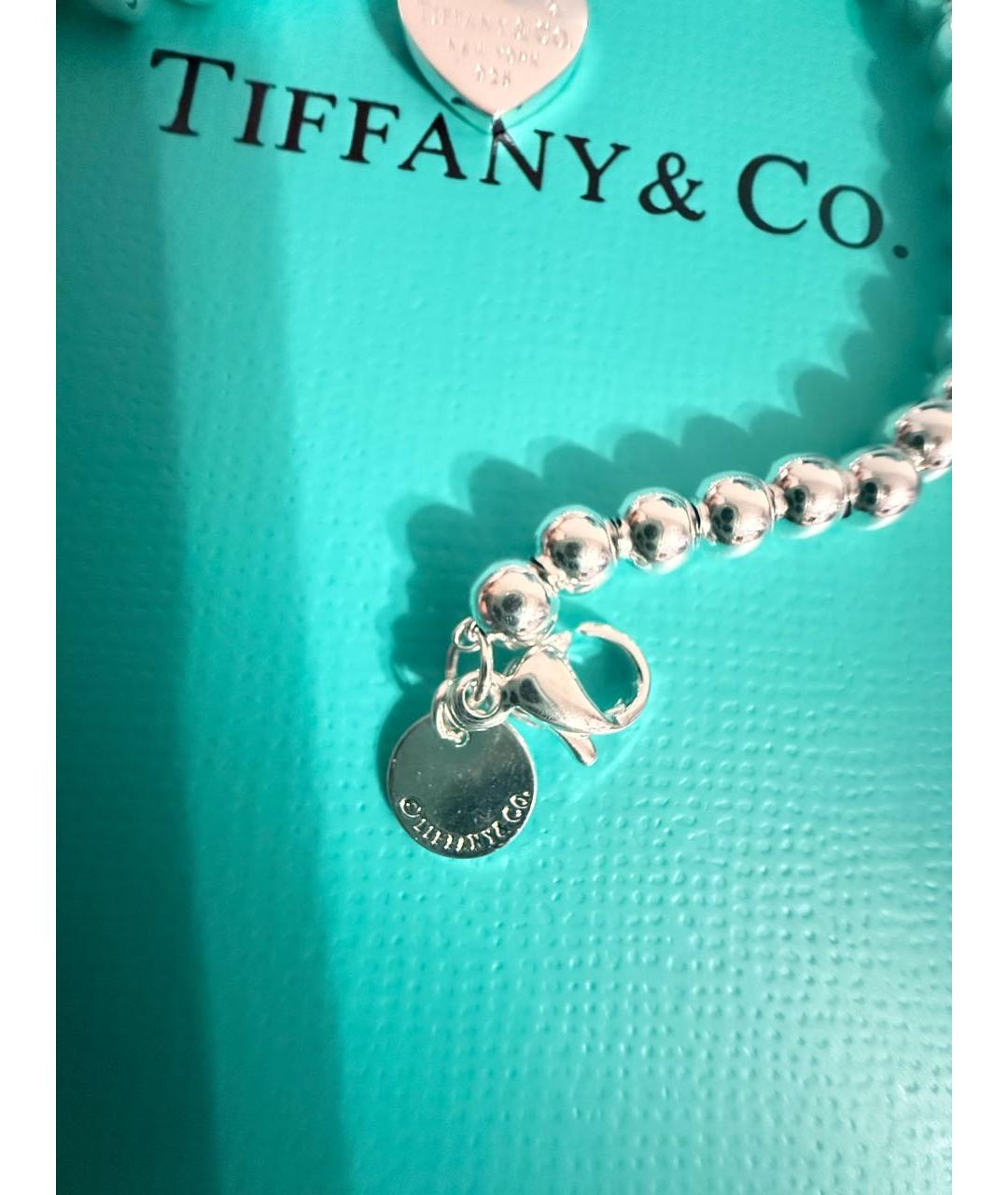 TIFFANY&CO Голубой серебряный браслет, фото 4