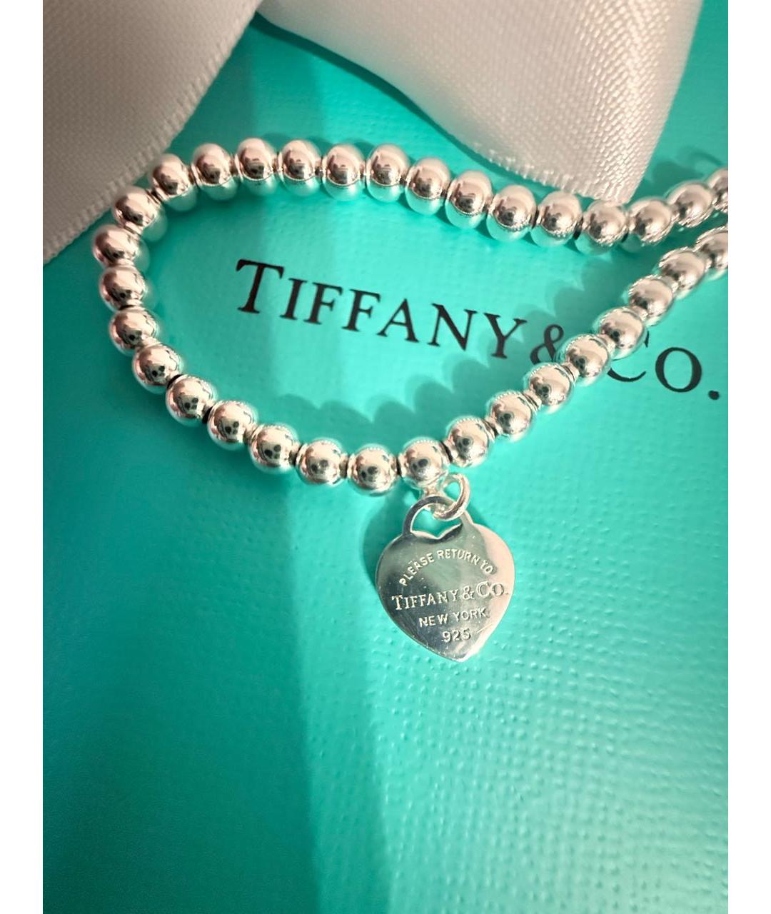 TIFFANY&CO Голубой серебряный браслет, фото 2