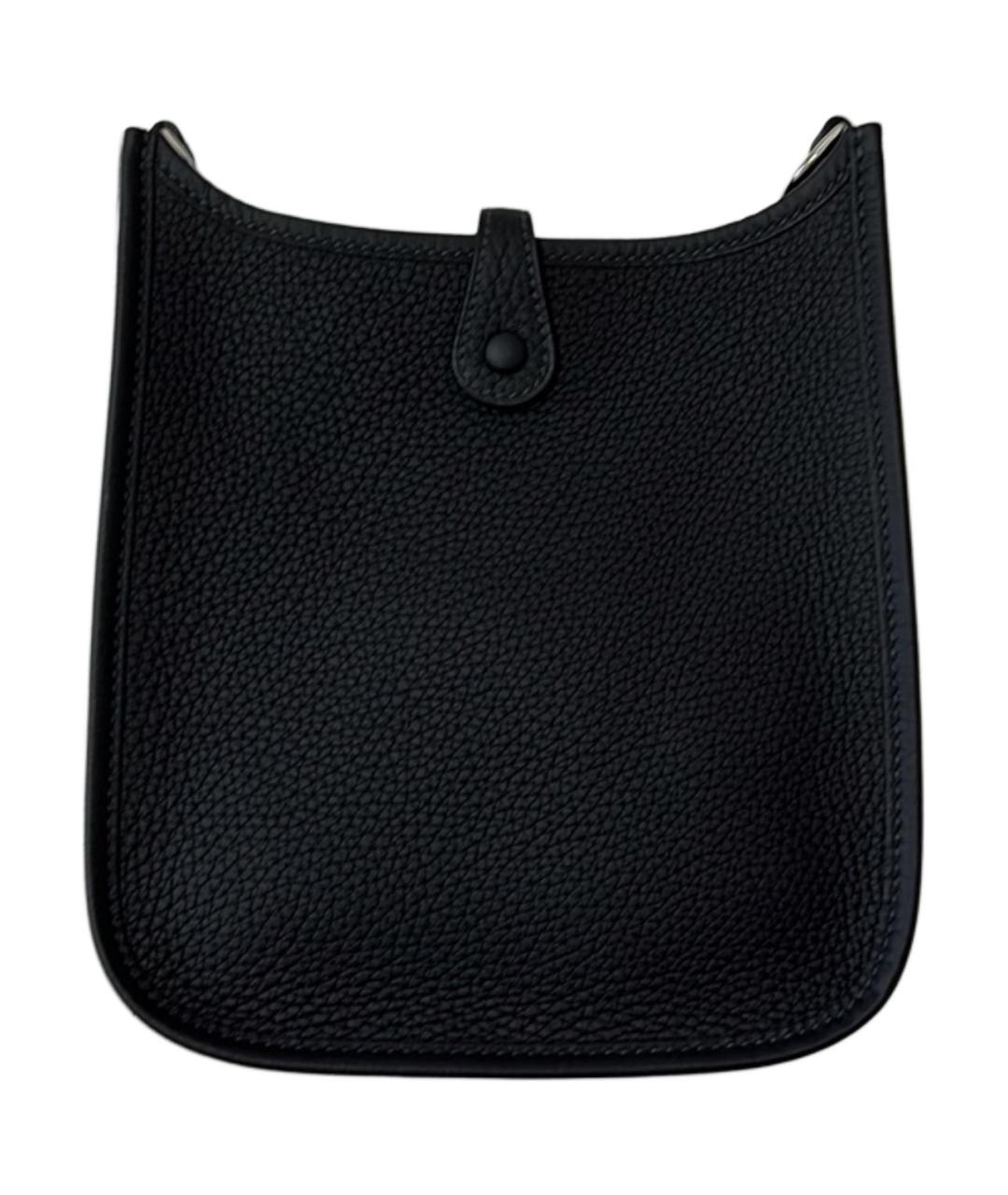 HERMES Черная кожаная сумка через плечо, фото 2