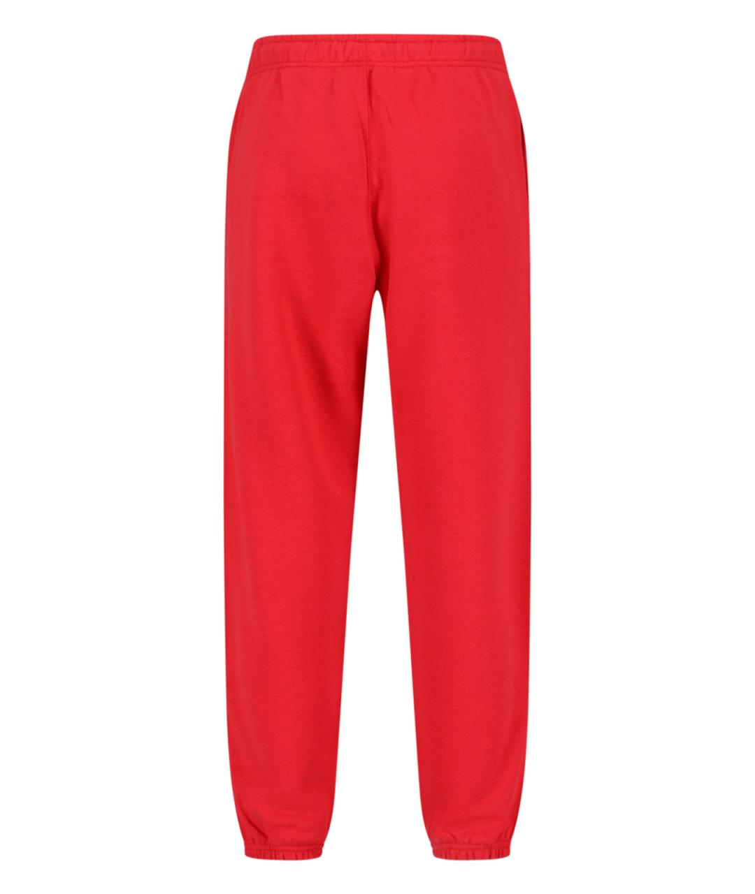 POLO RALPH LAUREN Красные хлопковые прямые брюки, фото 2