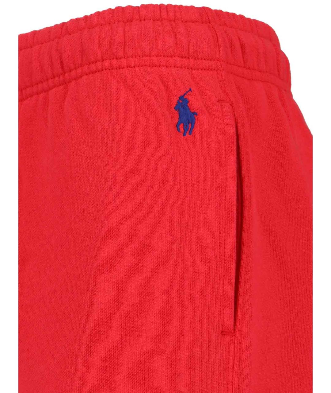 POLO RALPH LAUREN Красные хлопковые прямые брюки, фото 3