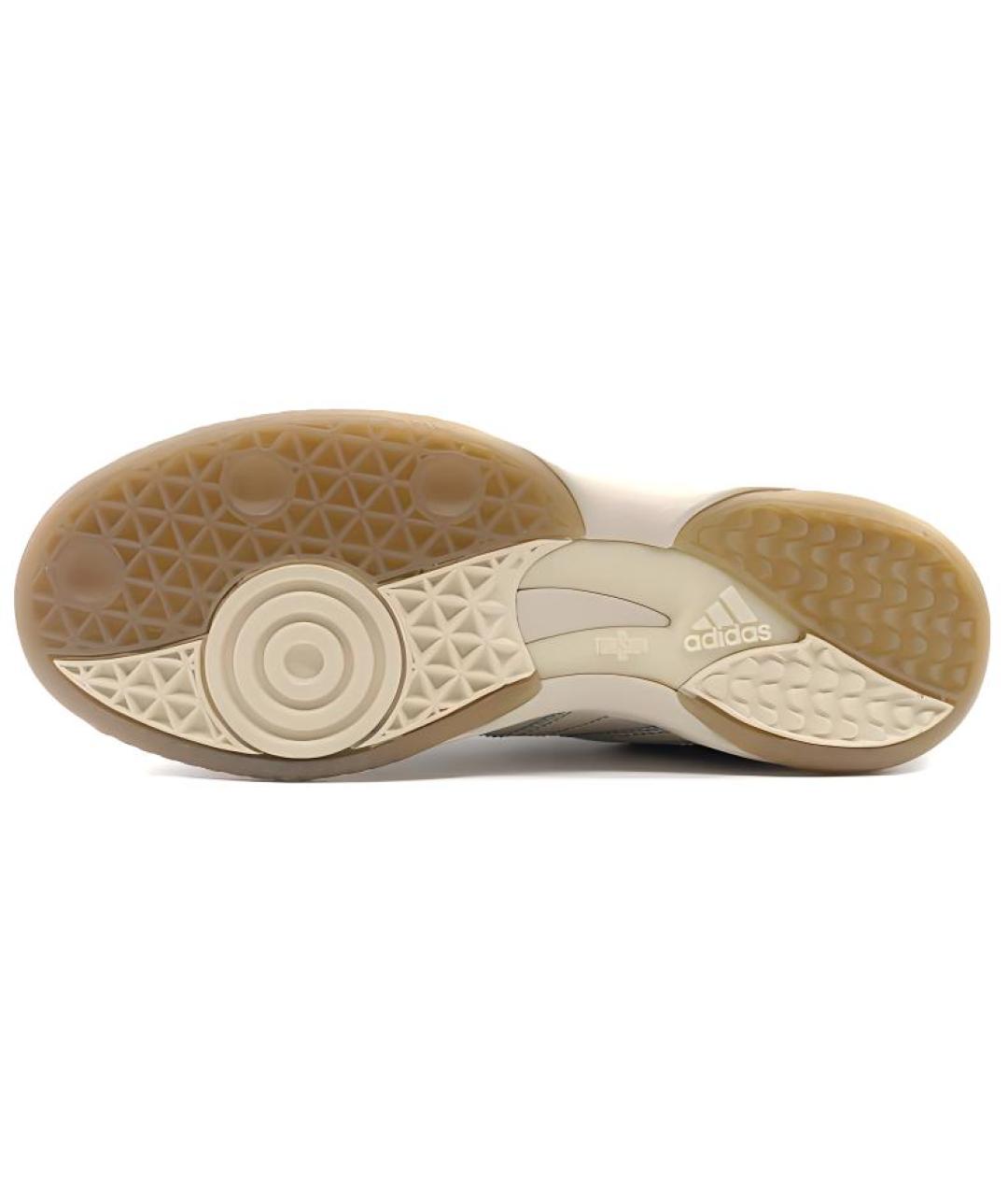 ADIDAS Бежевые кожаные кроссовки, фото 6