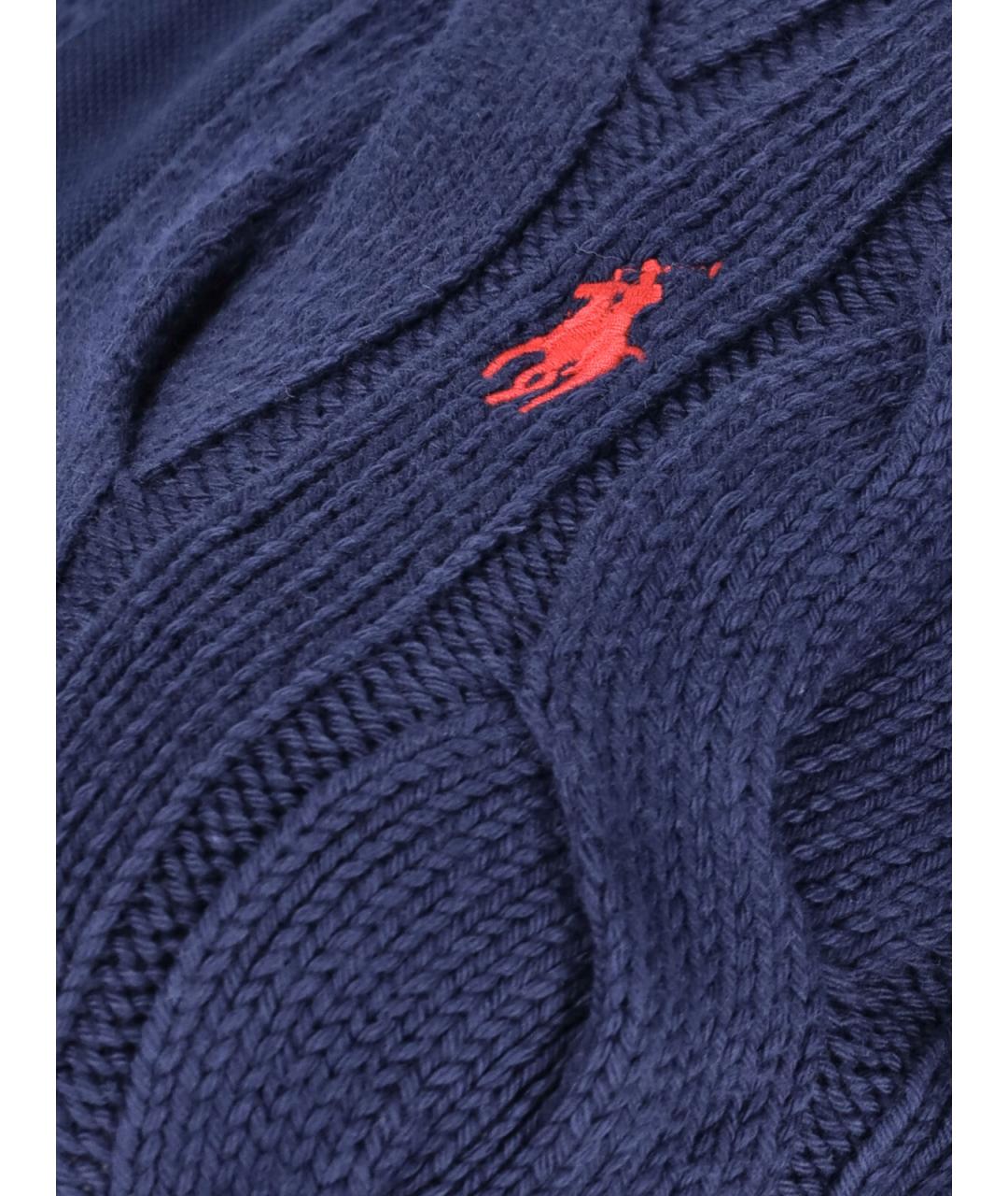 POLO RALPH LAUREN Синяя хлопковая футболка, фото 3