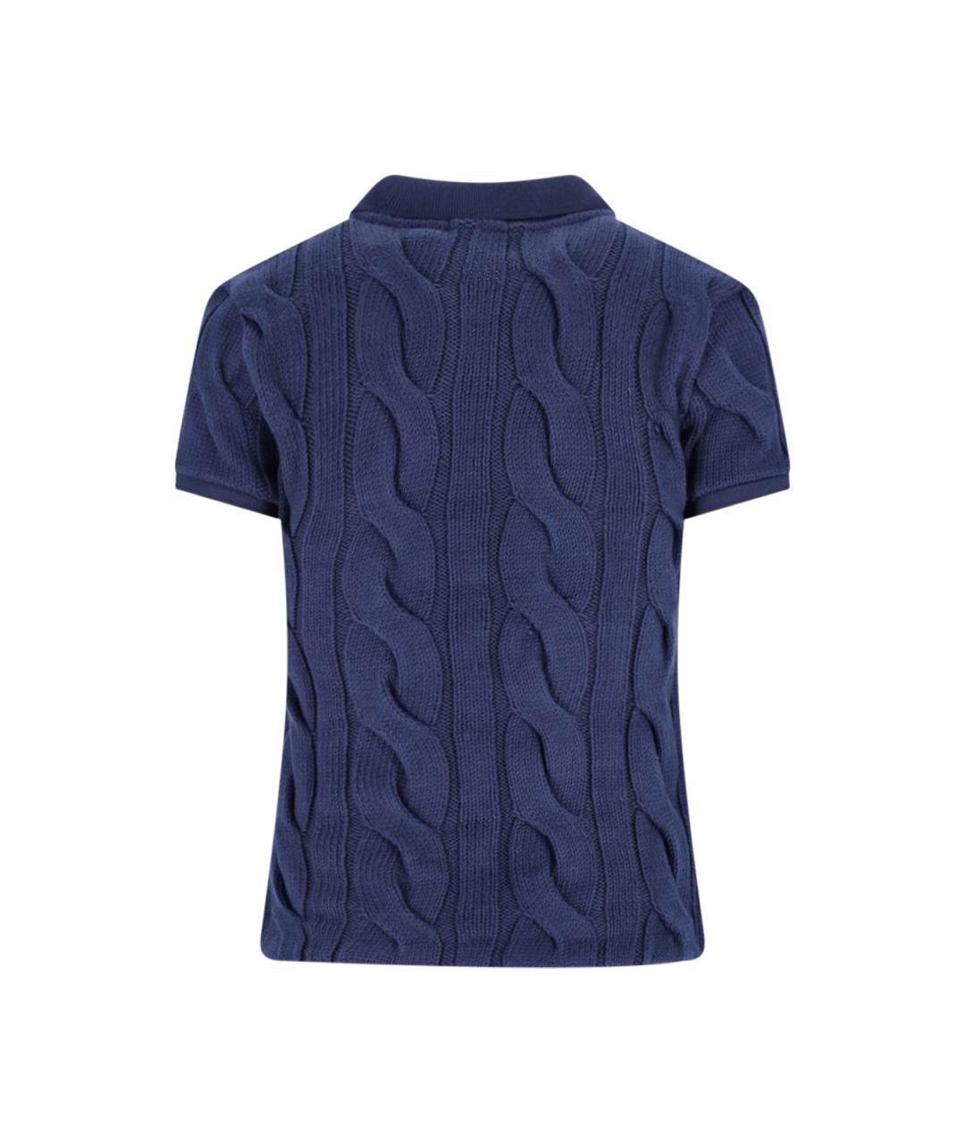 POLO RALPH LAUREN Синяя хлопковая футболка, фото 2