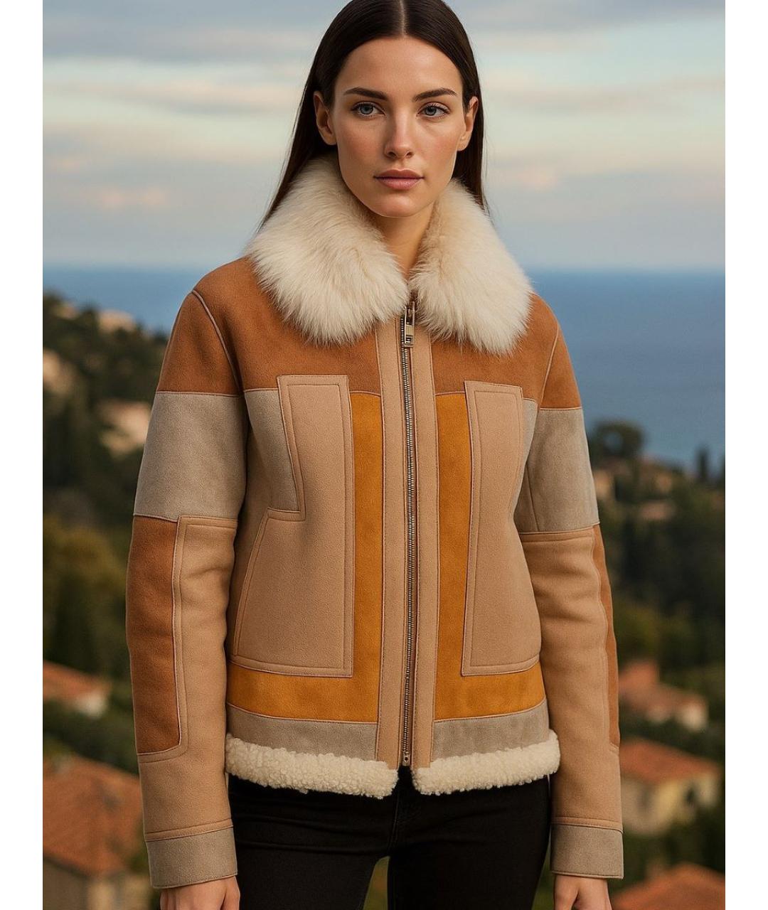 CHLOE Мульти замшевая дубленка, фото 8