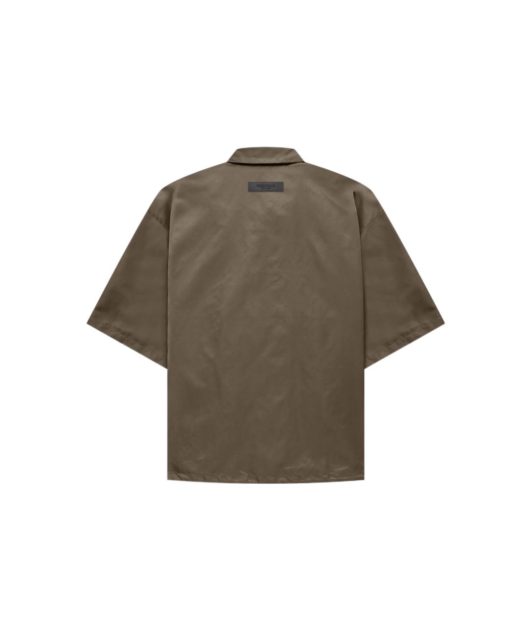 FEAR OF GOD ESSENTIALS Коричневая полиамидовая рубашка, фото 2