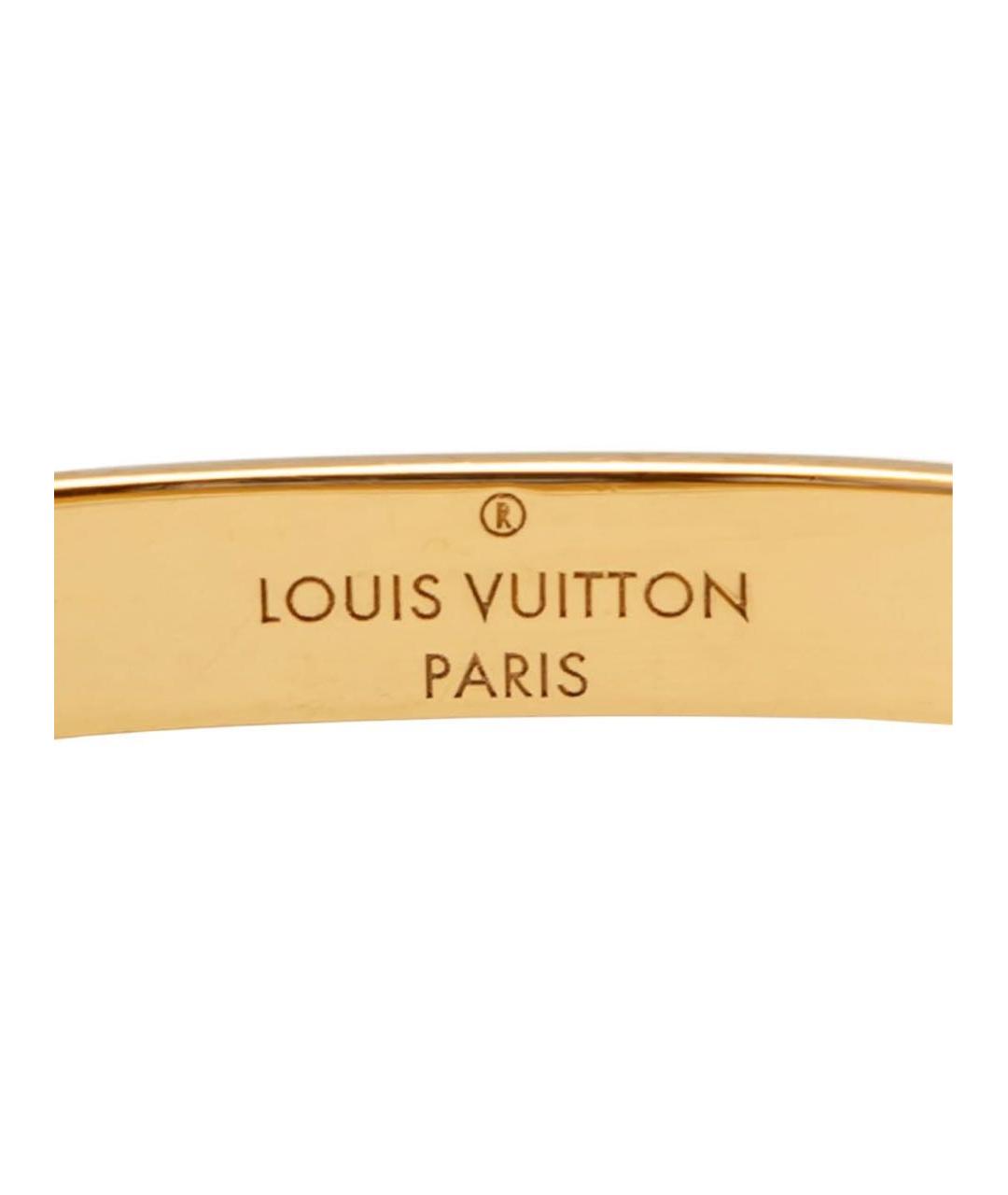 LOUIS VUITTON Золотые металлические серьги, фото 3