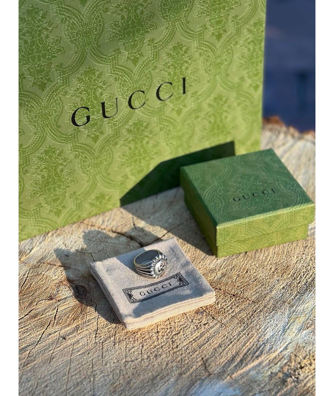GUCCI Серебряное серебряное кольцо, фото 7