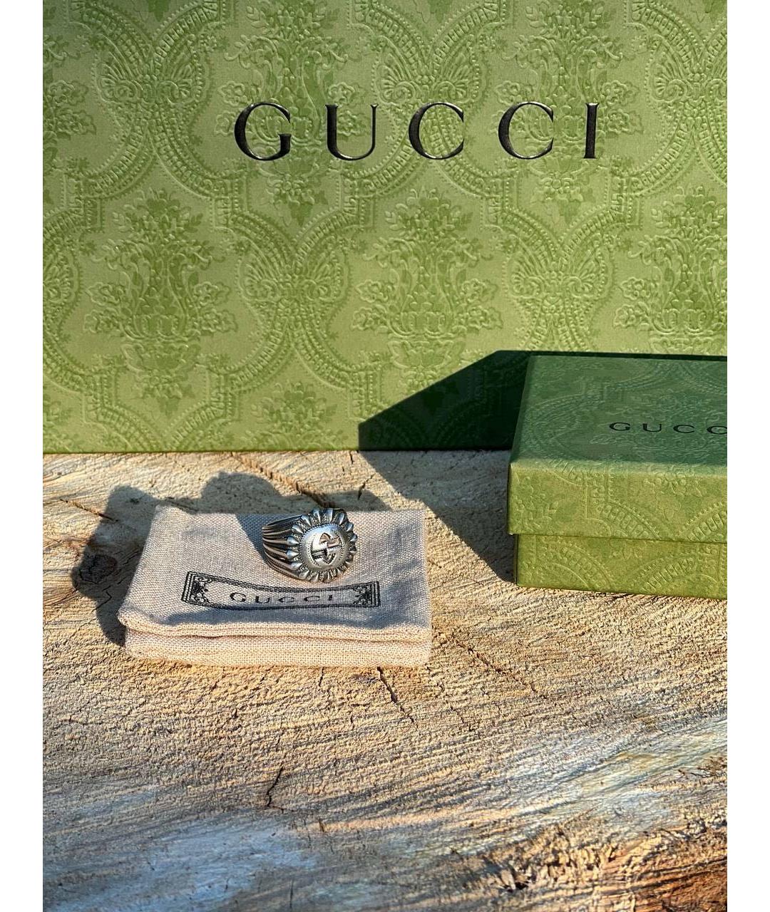GUCCI Серебряное серебряное кольцо, фото 6