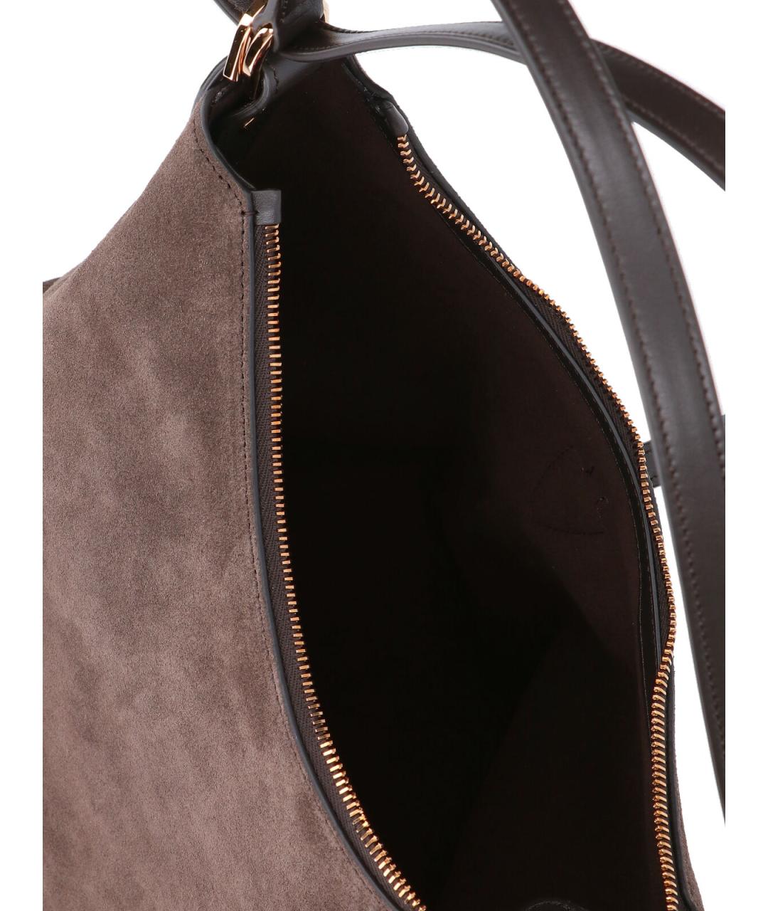 TOD'S Коричневая кожаная сумка тоут, фото 4
