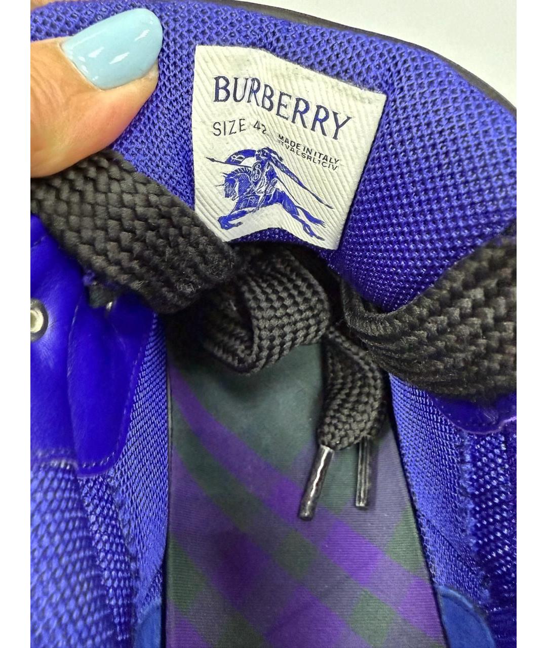 BURBERRY Черные кожаные низкие ботинки, фото 7