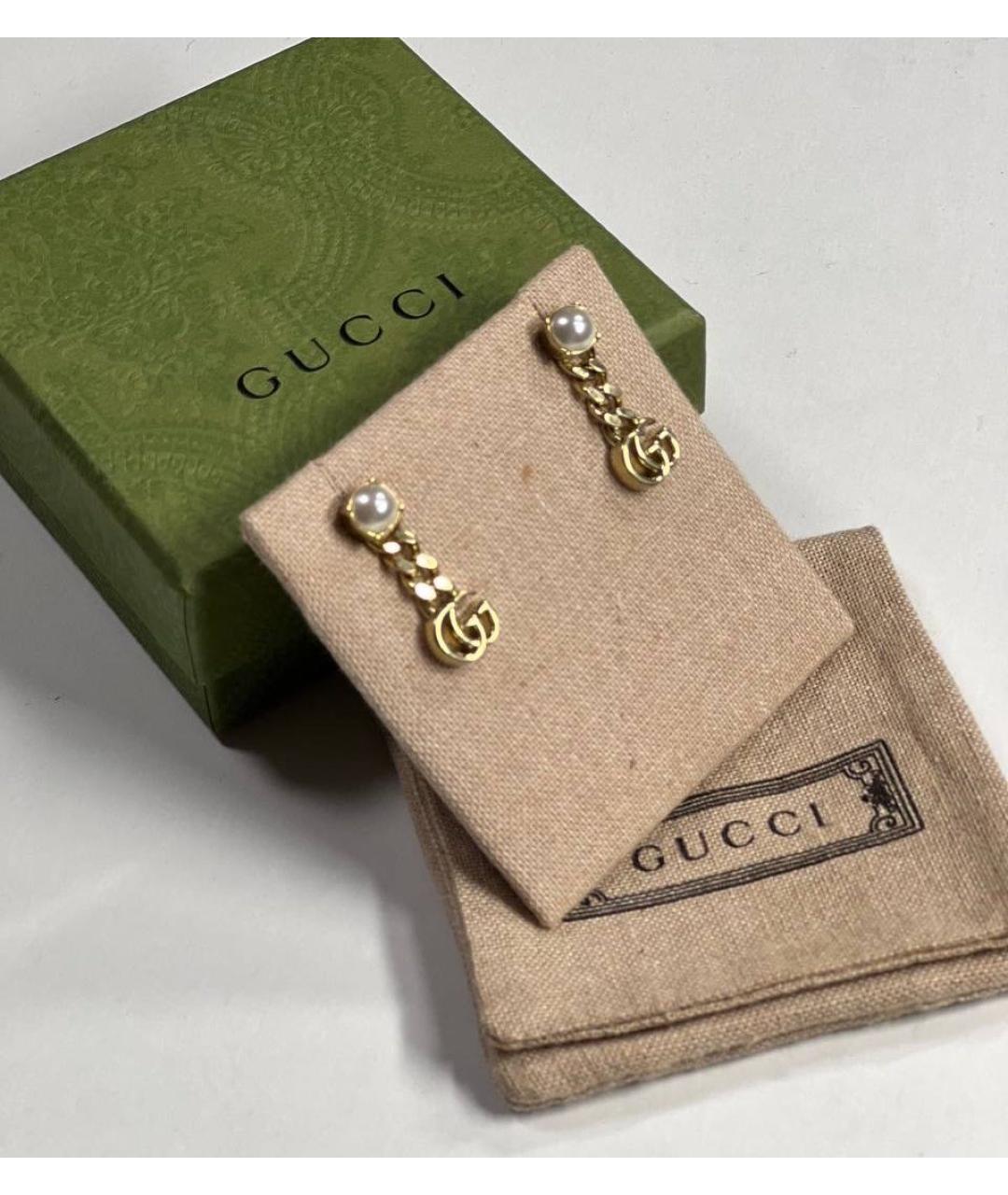 GUCCI Золотые серьги, фото 4