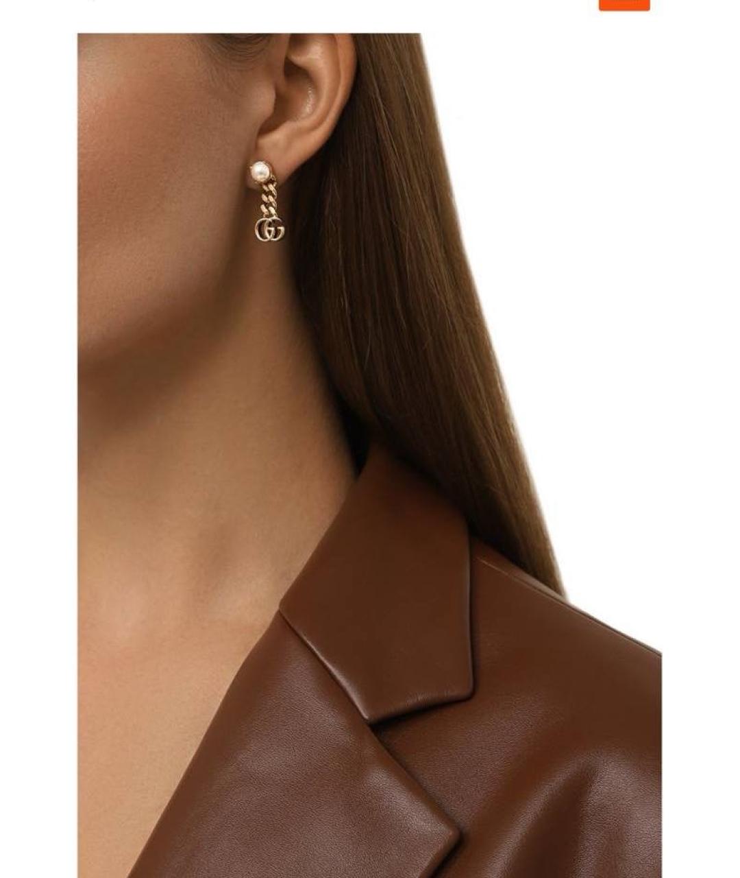 GUCCI Золотые серьги, фото 6