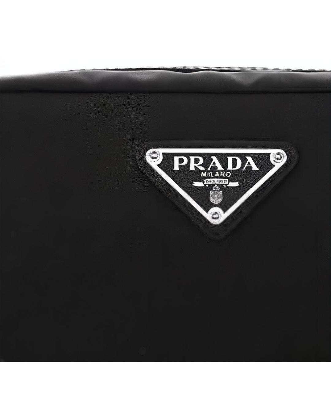 PRADA Черная барсетка, фото 6