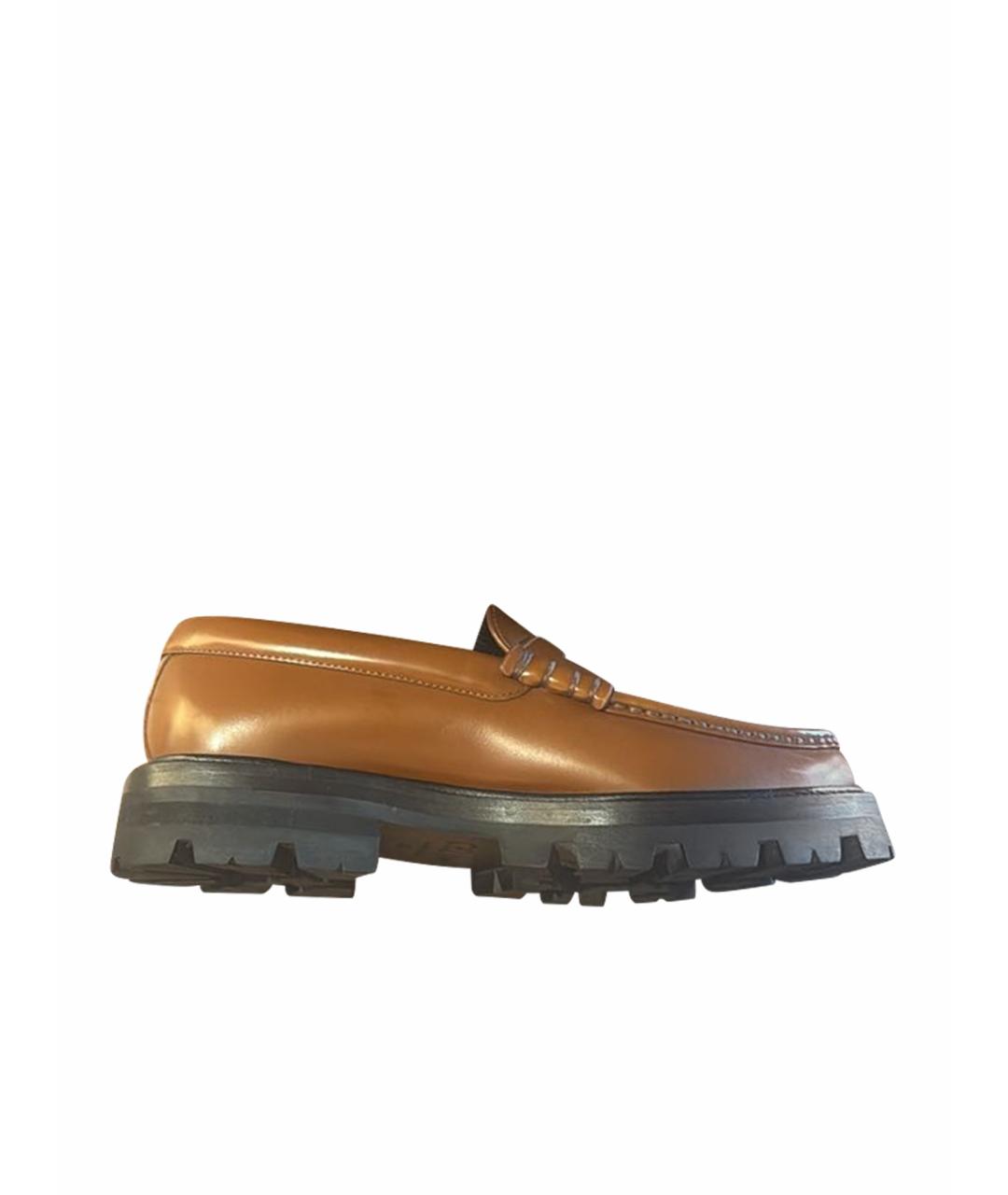 CELINE Коричневые кожаные лоферы, фото 1