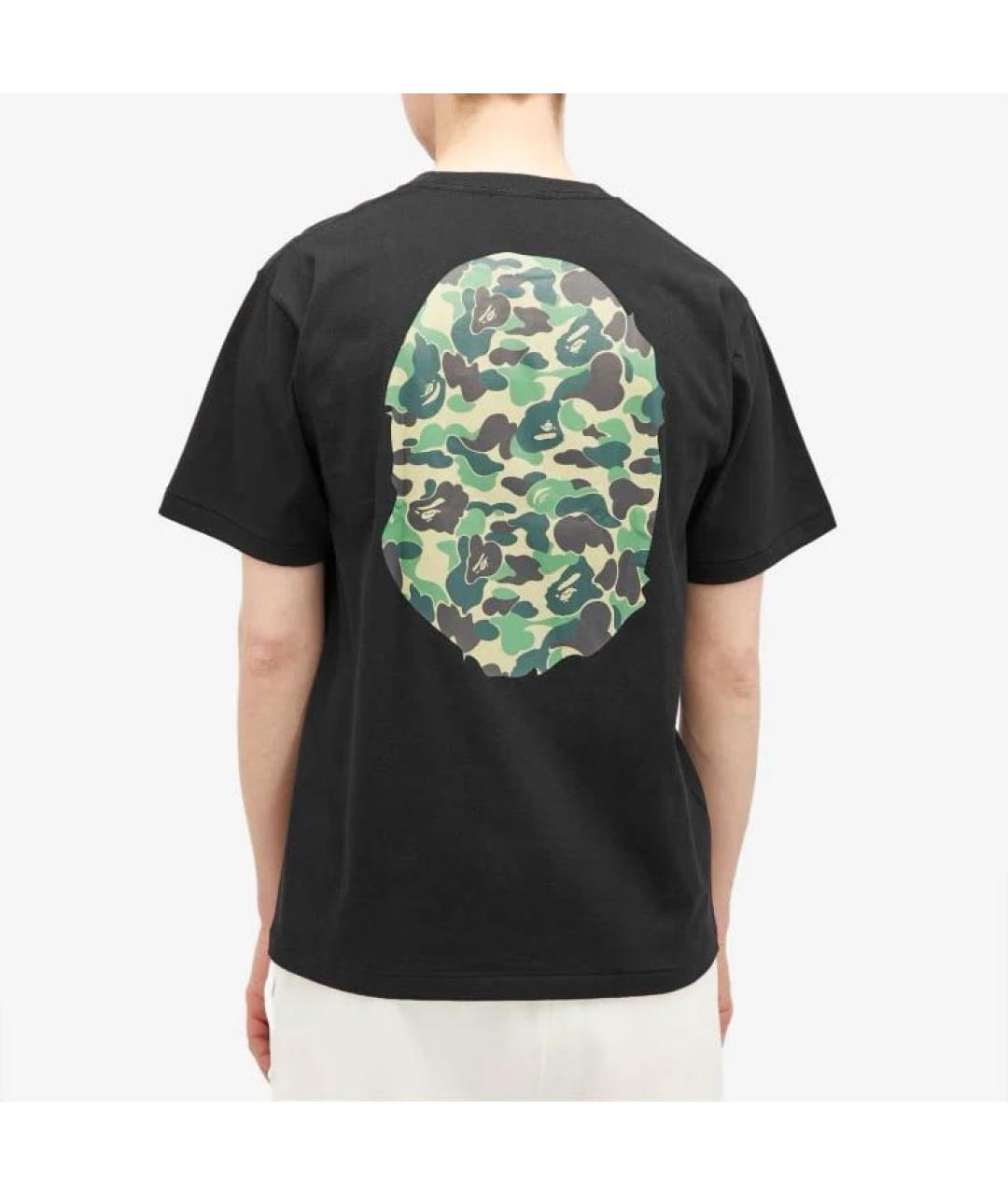 BAPE Черная хлопковая футболка, фото 4