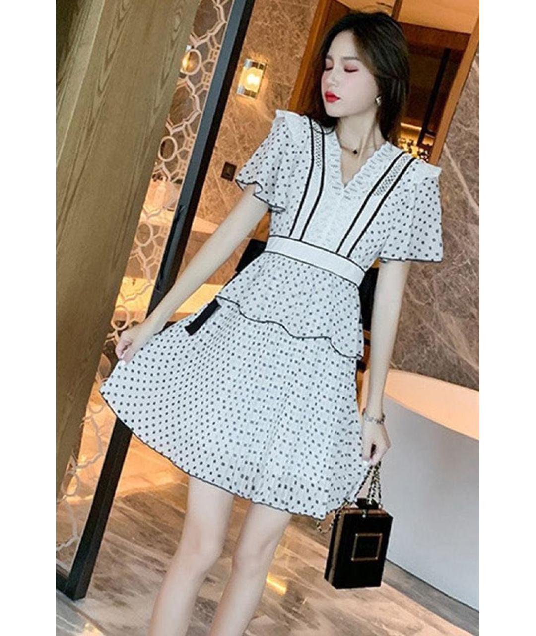 SELF-PORTRAIT Мульти полиэстеровое коктейльное платье, фото 8