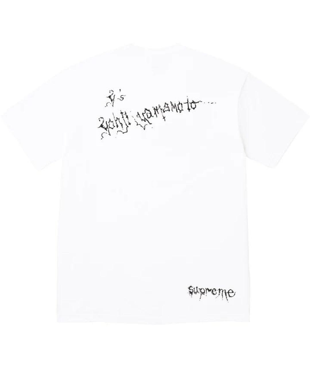 YOHJI YAMAMOTO Белая хлопковая футболка, фото 2