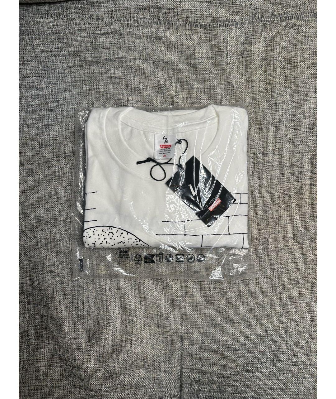 YOHJI YAMAMOTO Белая хлопковая футболка, фото 3