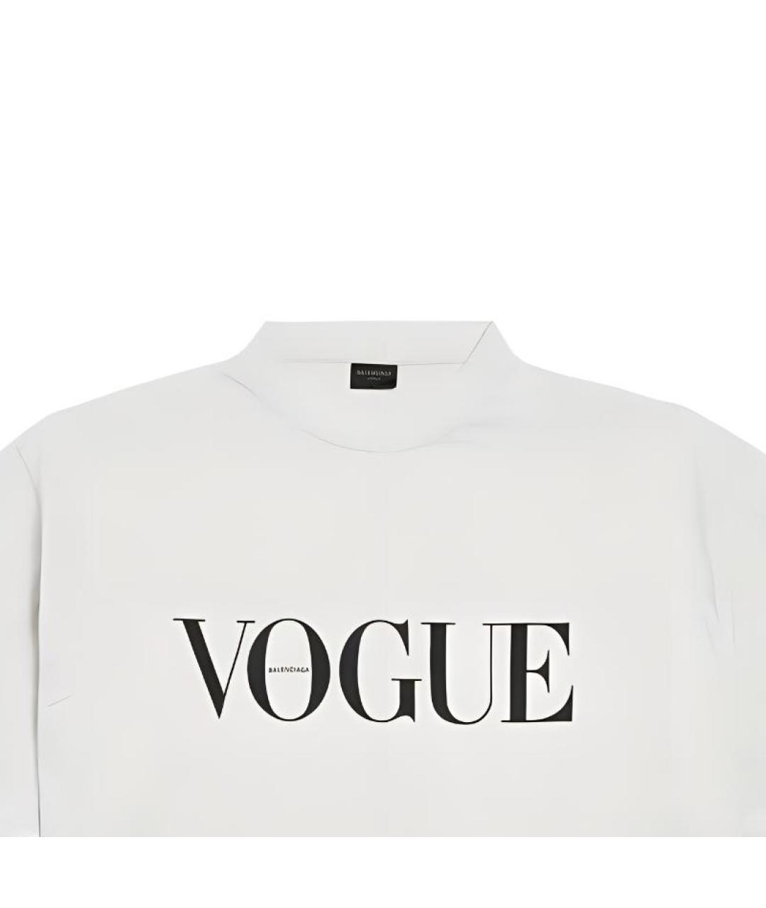 BALENCIAGA Белая футболка, фото 3