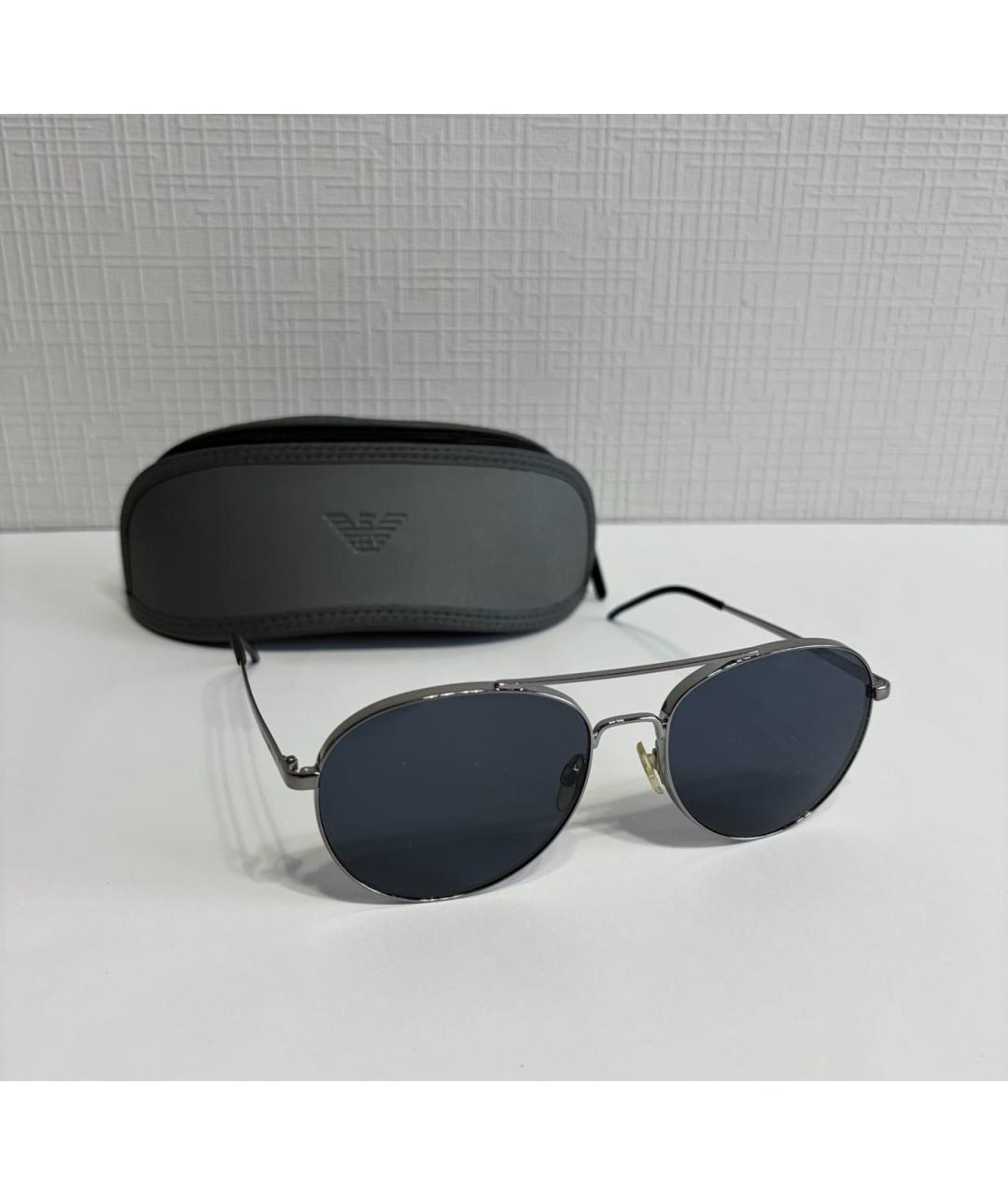 ARMANI EXCHANGE Черные металлические солнцезащитные очки, фото 2