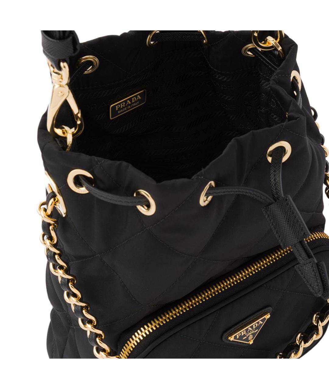 PRADA Черная сумка через плечо, фото 4