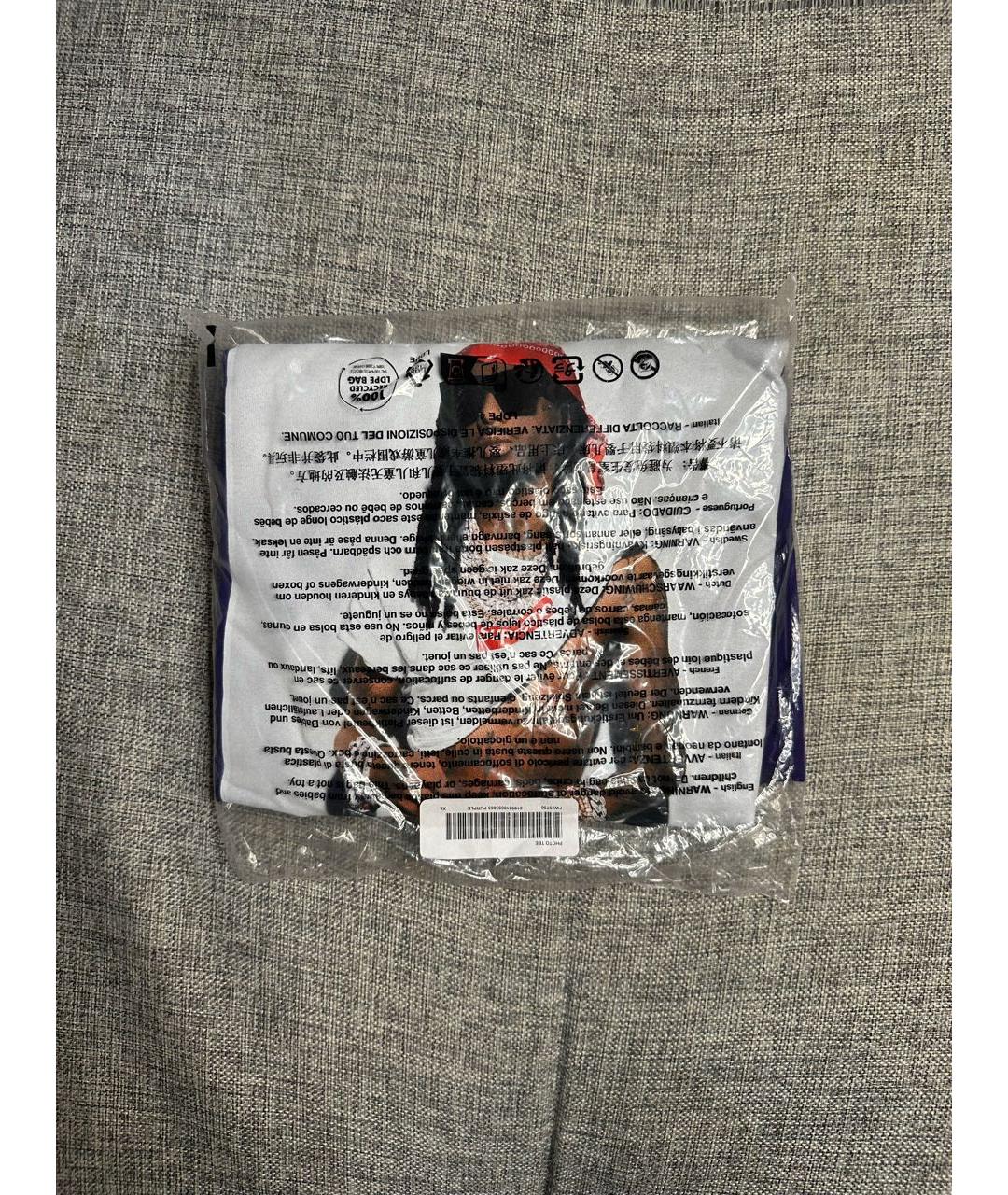 SUPREME Фиолетовая футболка, фото 2