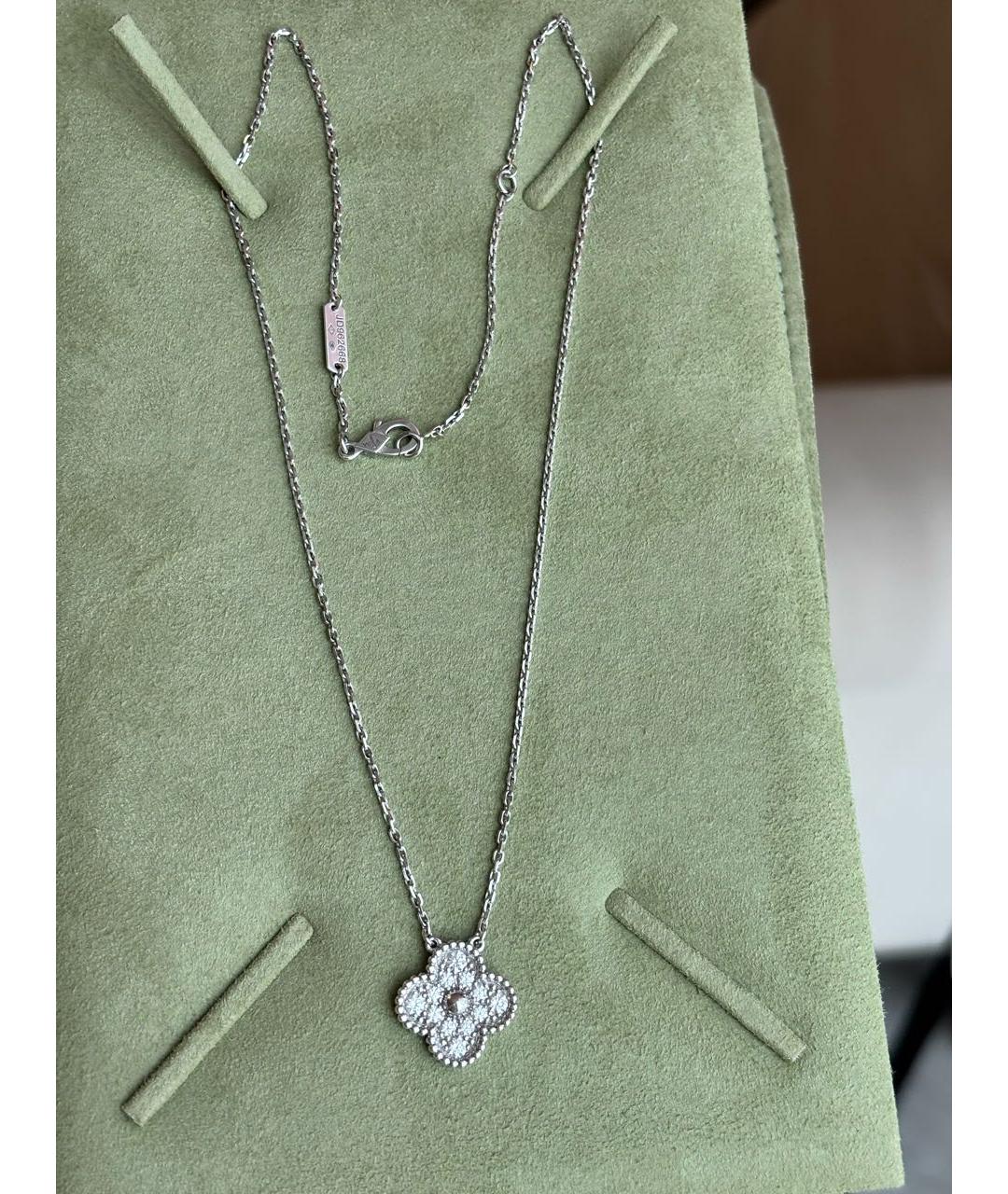 VAN CLEEF & ARPELS Серебряное колье из белого золота, фото 9