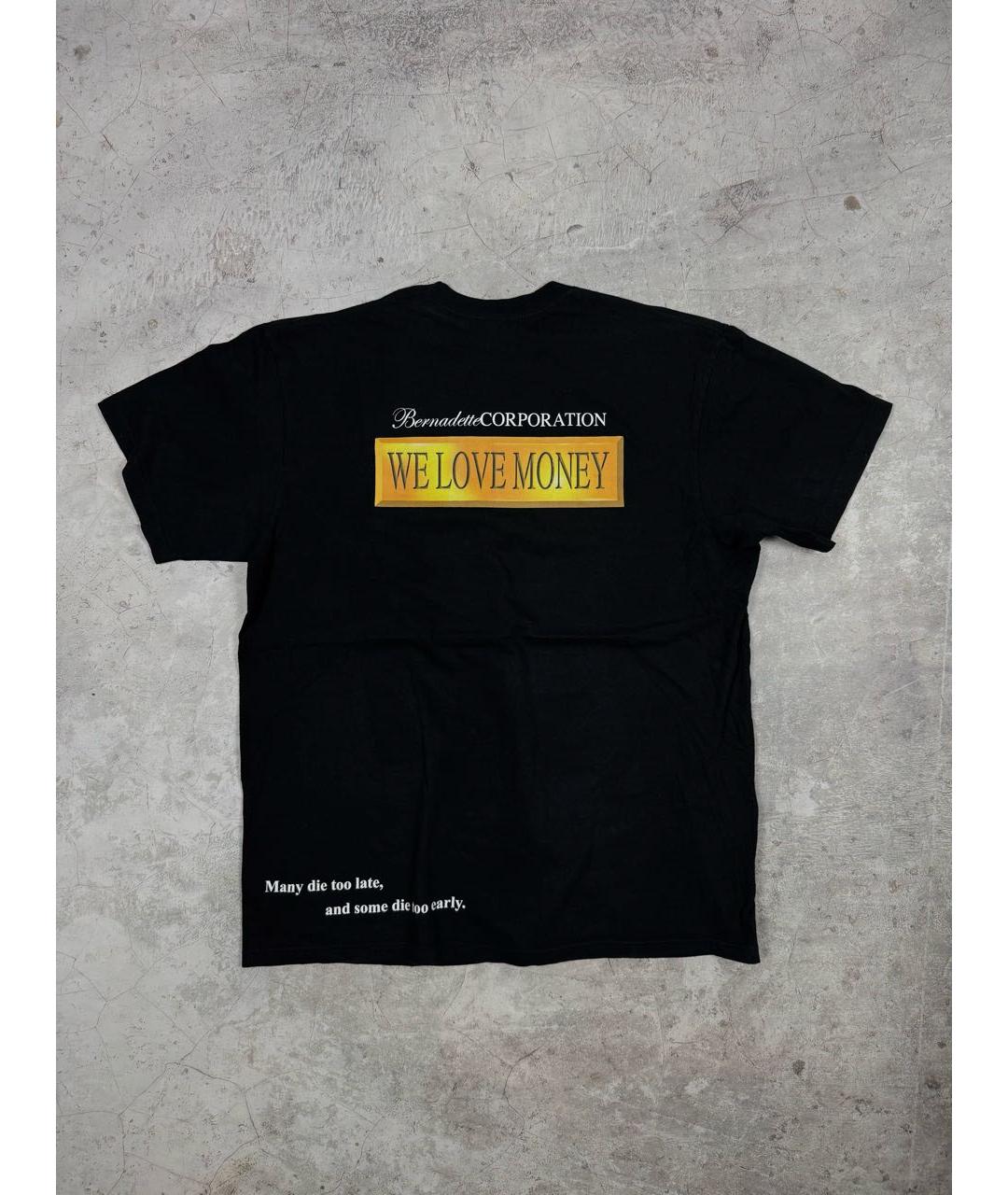 SUPREME Черная хлопковая футболка, фото 2