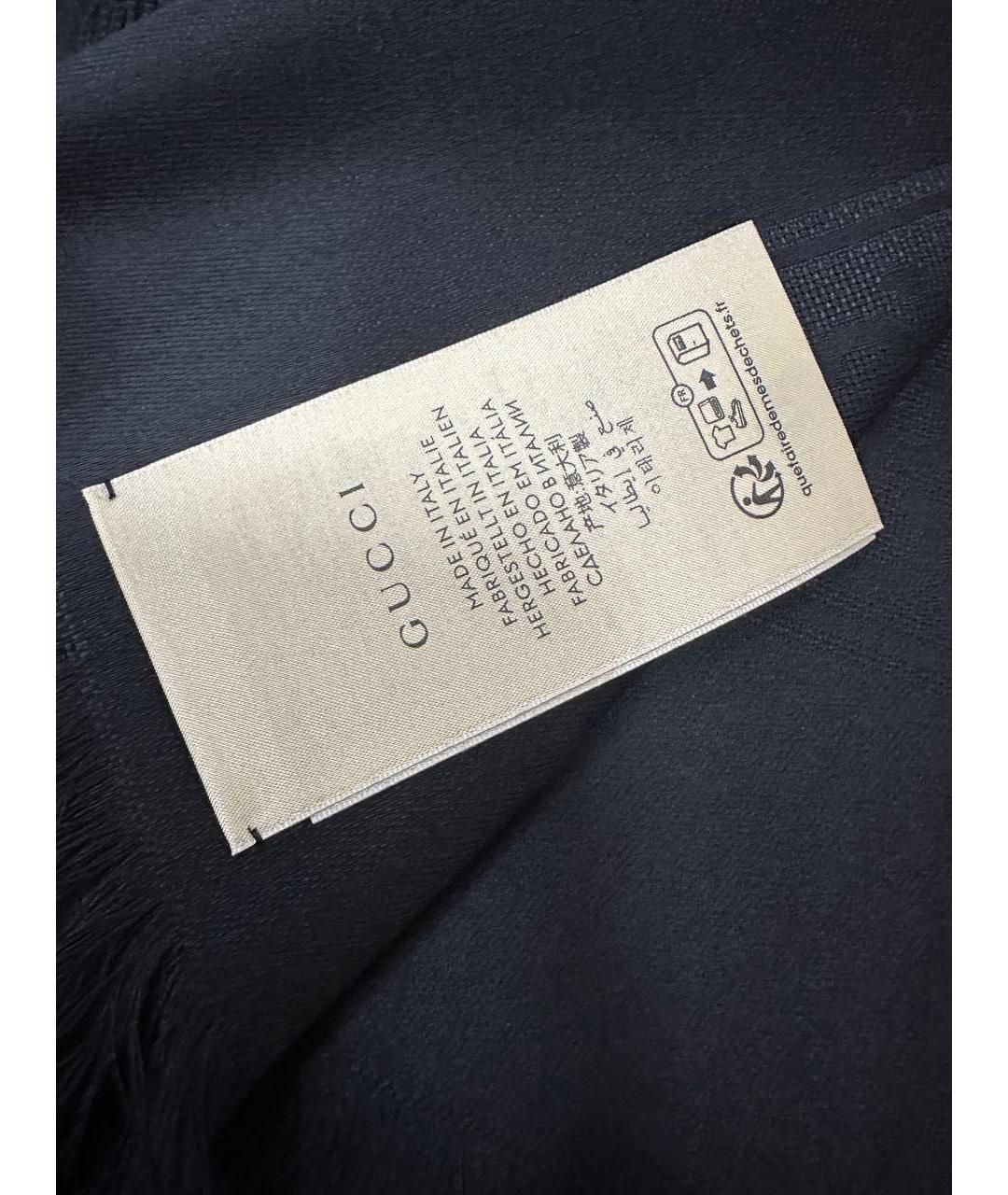 GUCCI Черный платок, фото 3