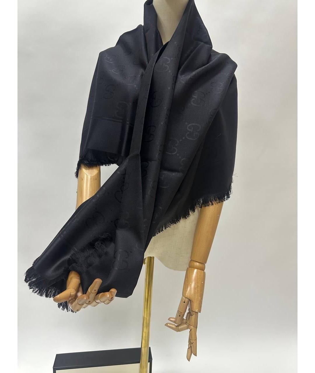GUCCI Черный платок, фото 6