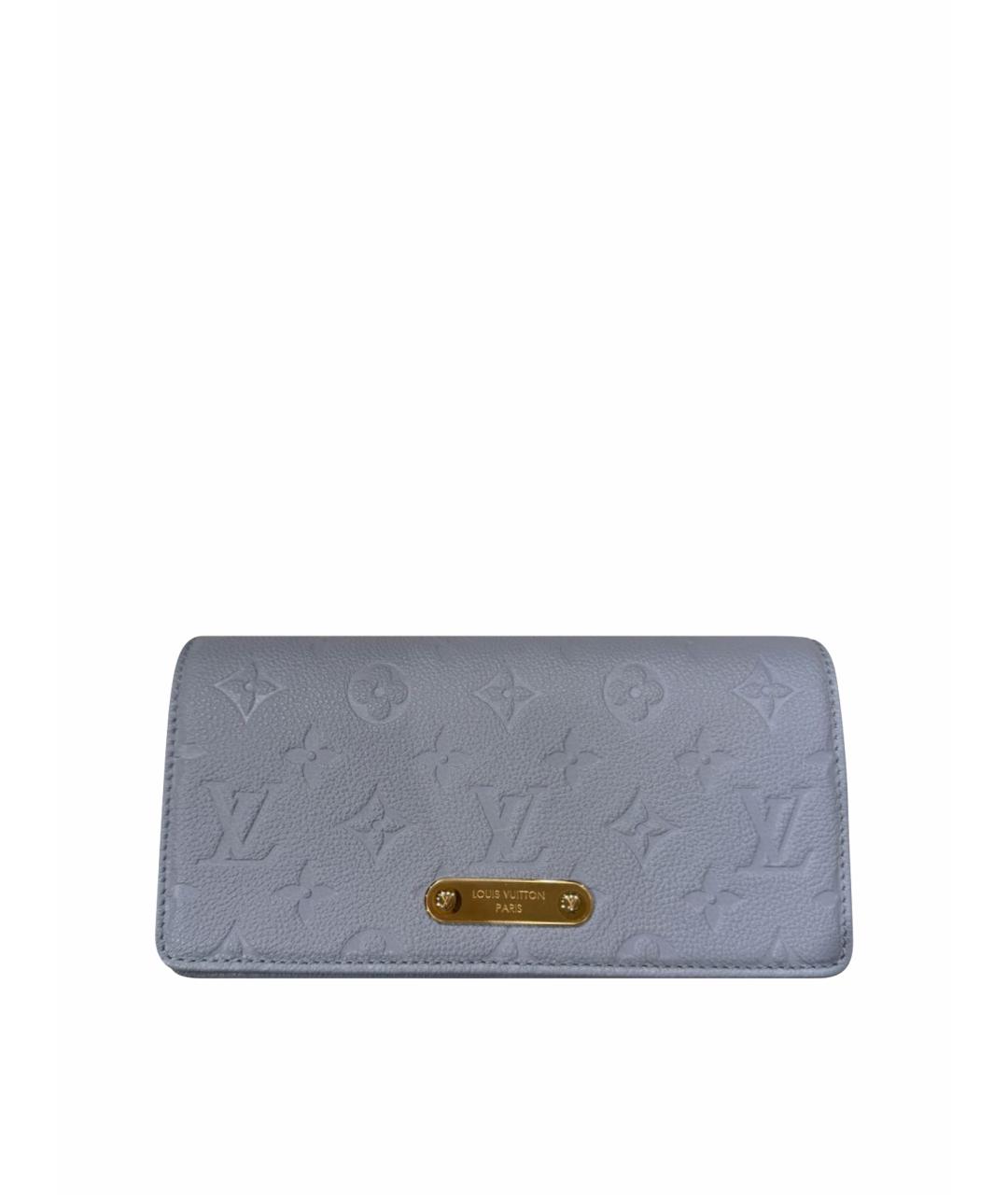 LOUIS VUITTON Голубая кожаная сумка через плечо, фото 1