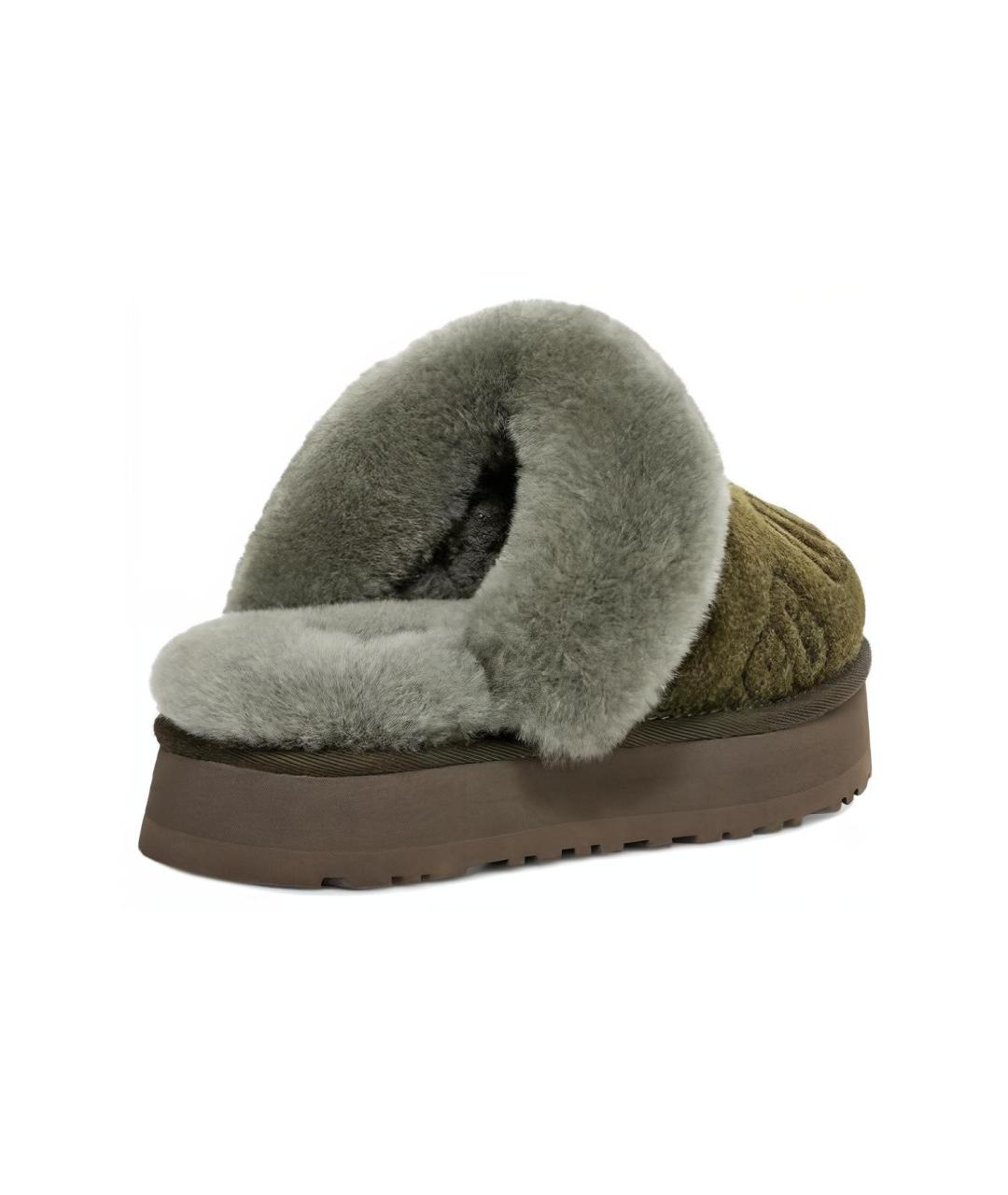 UGG AUSTRALIA Зеленые замшевые мюли, фото 4
