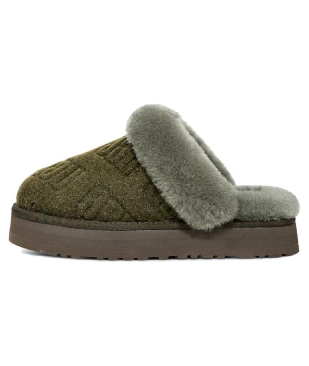 UGG AUSTRALIA Зеленые замшевые мюли, фото 2