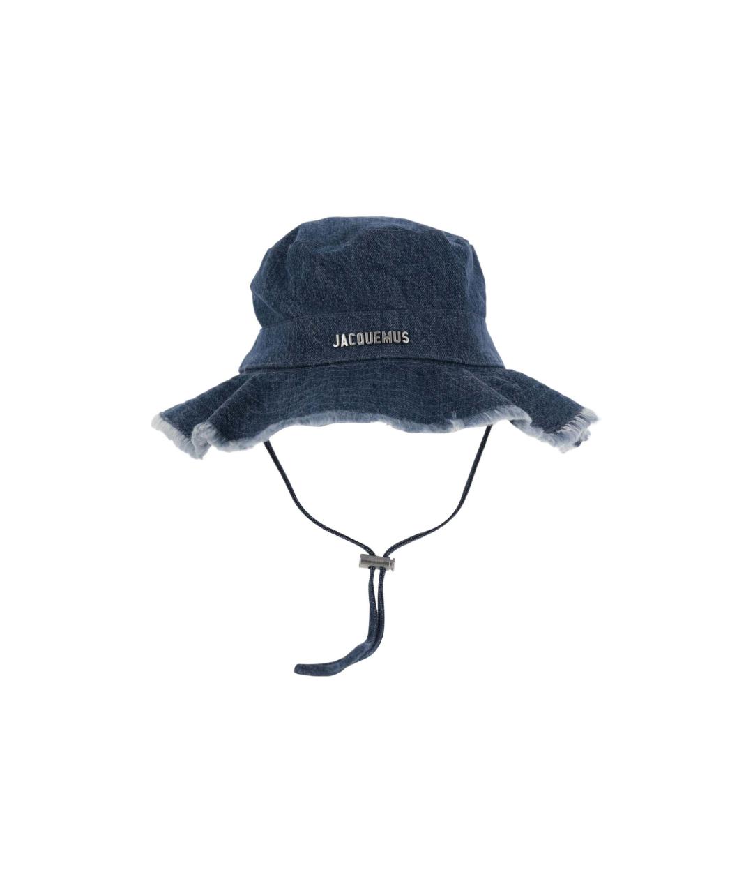 JACQUEMUS Синяя хлопковая панама, фото 1