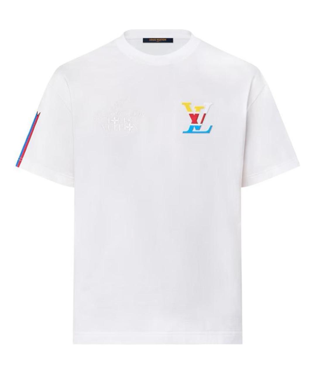 LOUIS VUITTON Белая хлопковая футболка, фото 1