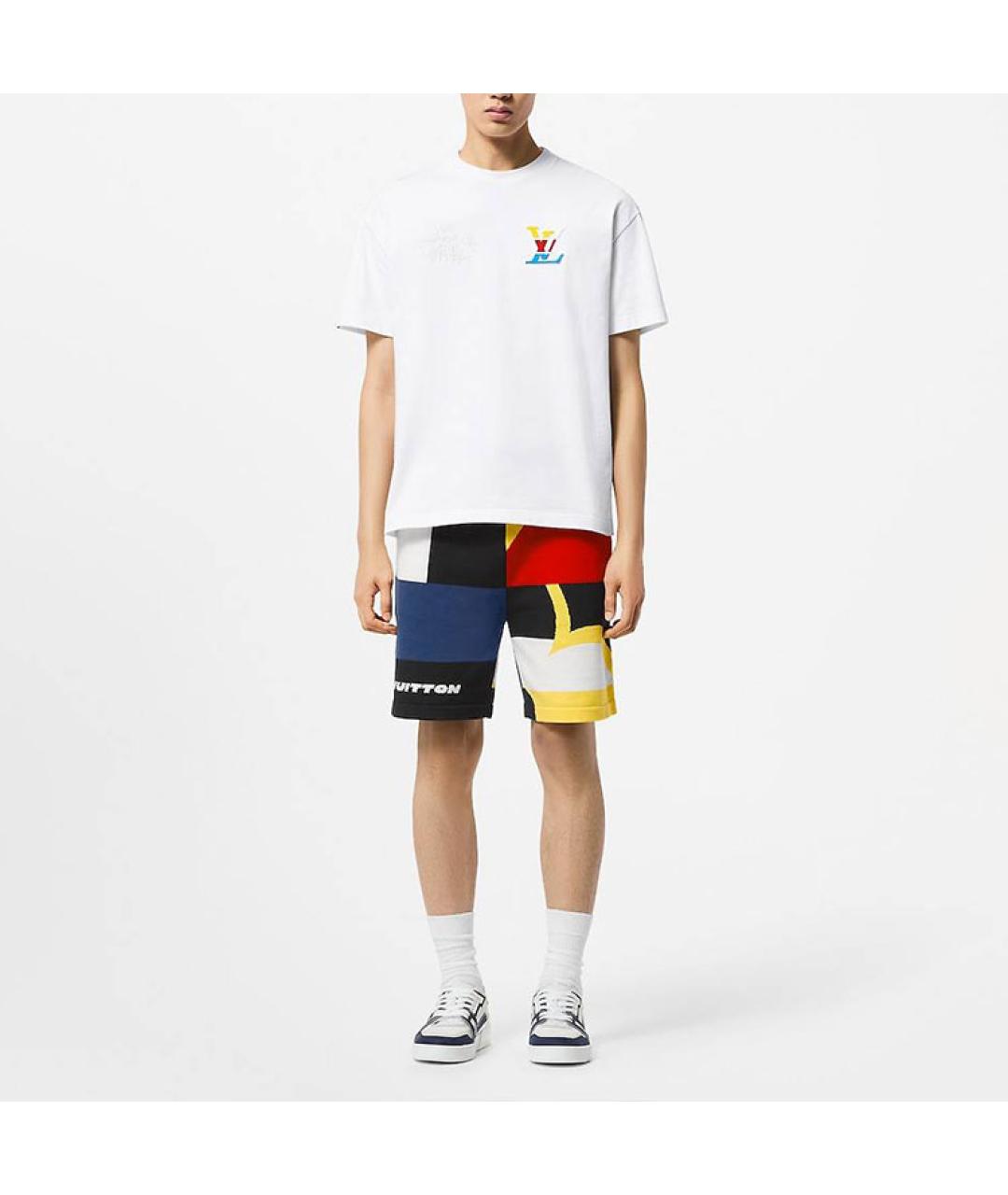 LOUIS VUITTON Белая хлопковая футболка, фото 2