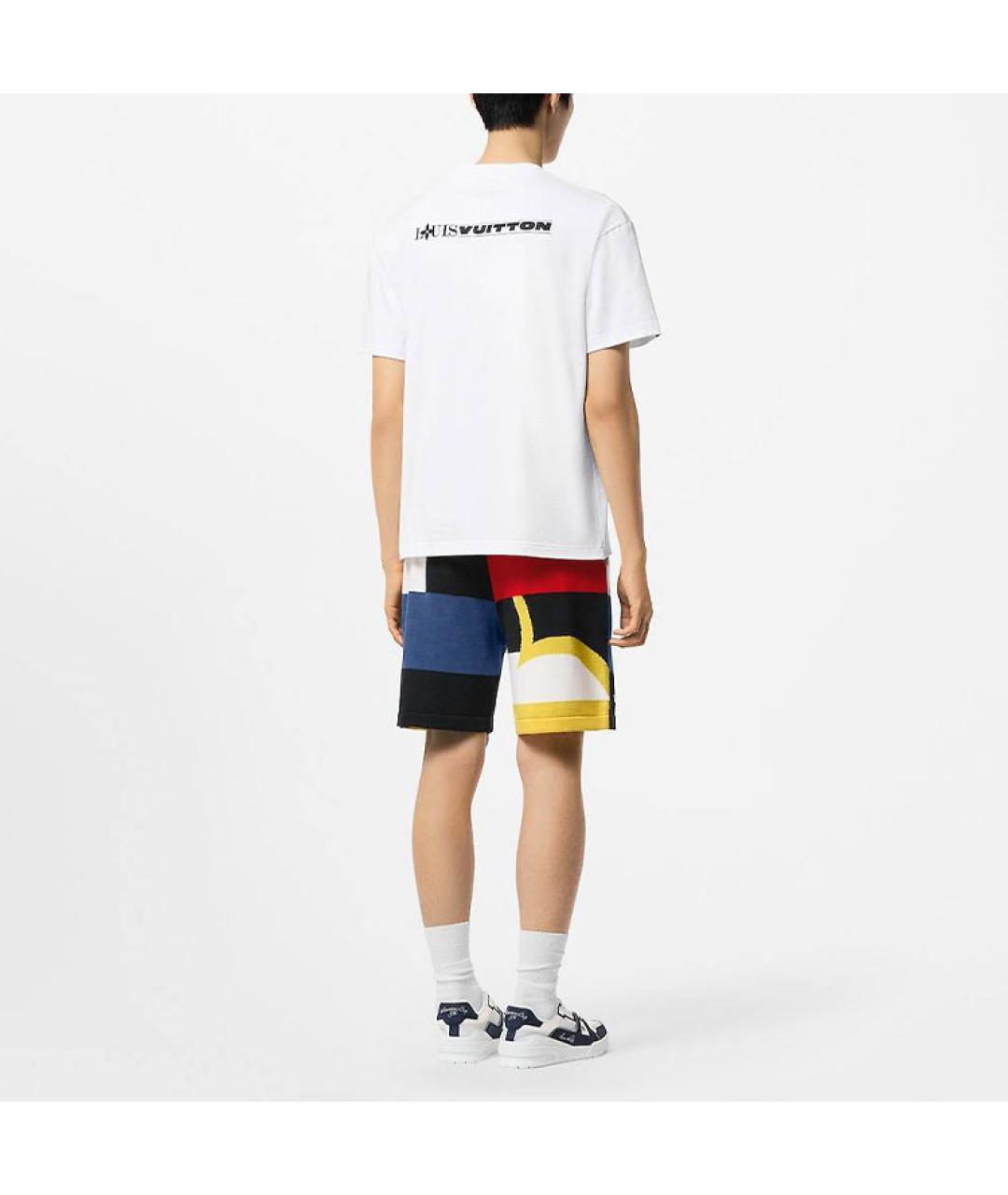 LOUIS VUITTON Белая хлопковая футболка, фото 3