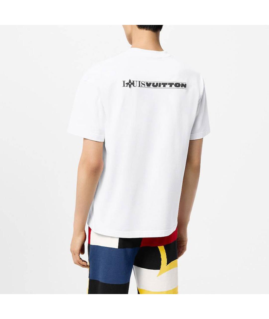 LOUIS VUITTON Белая хлопковая футболка, фото 5