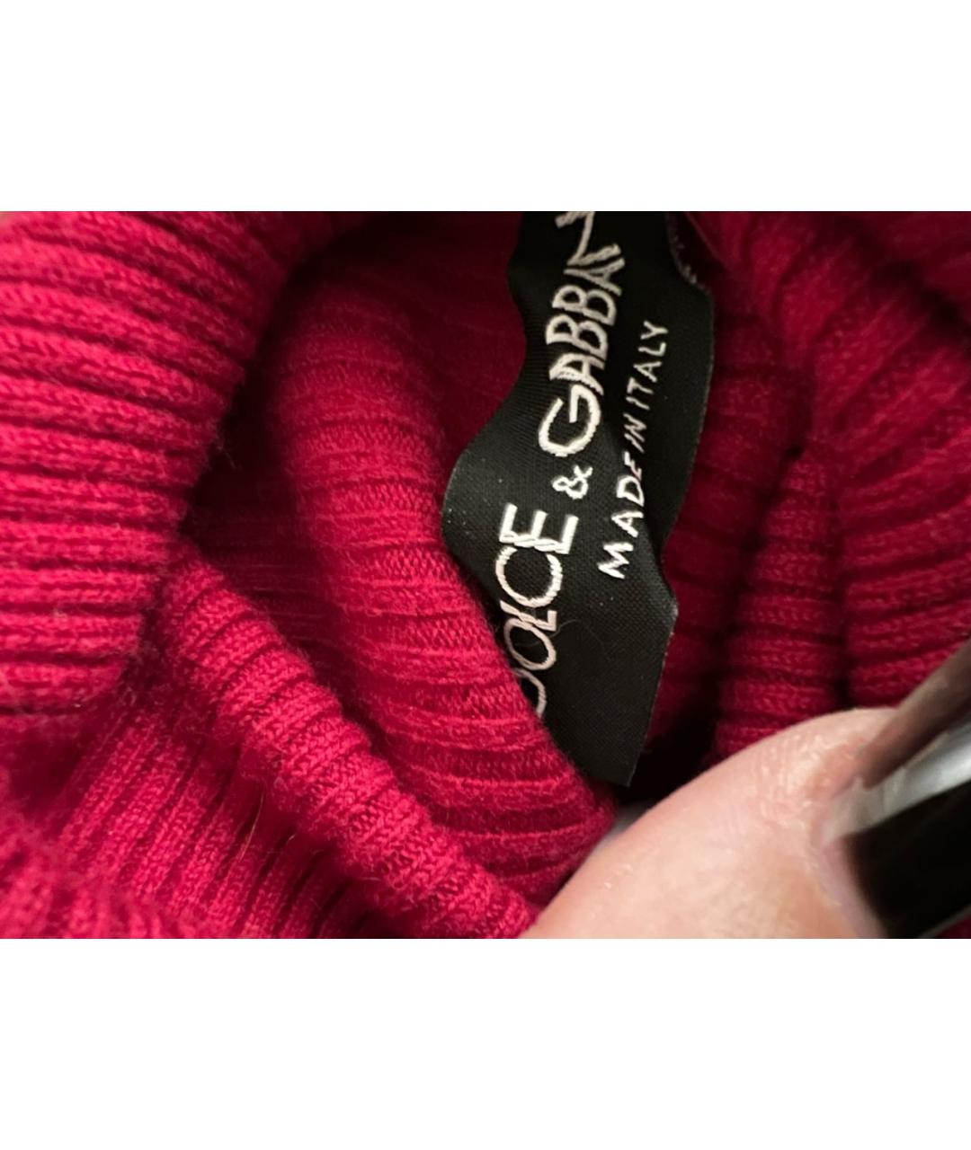 DOLCE&GABBANA Красная шерстяная водолазка, фото 3