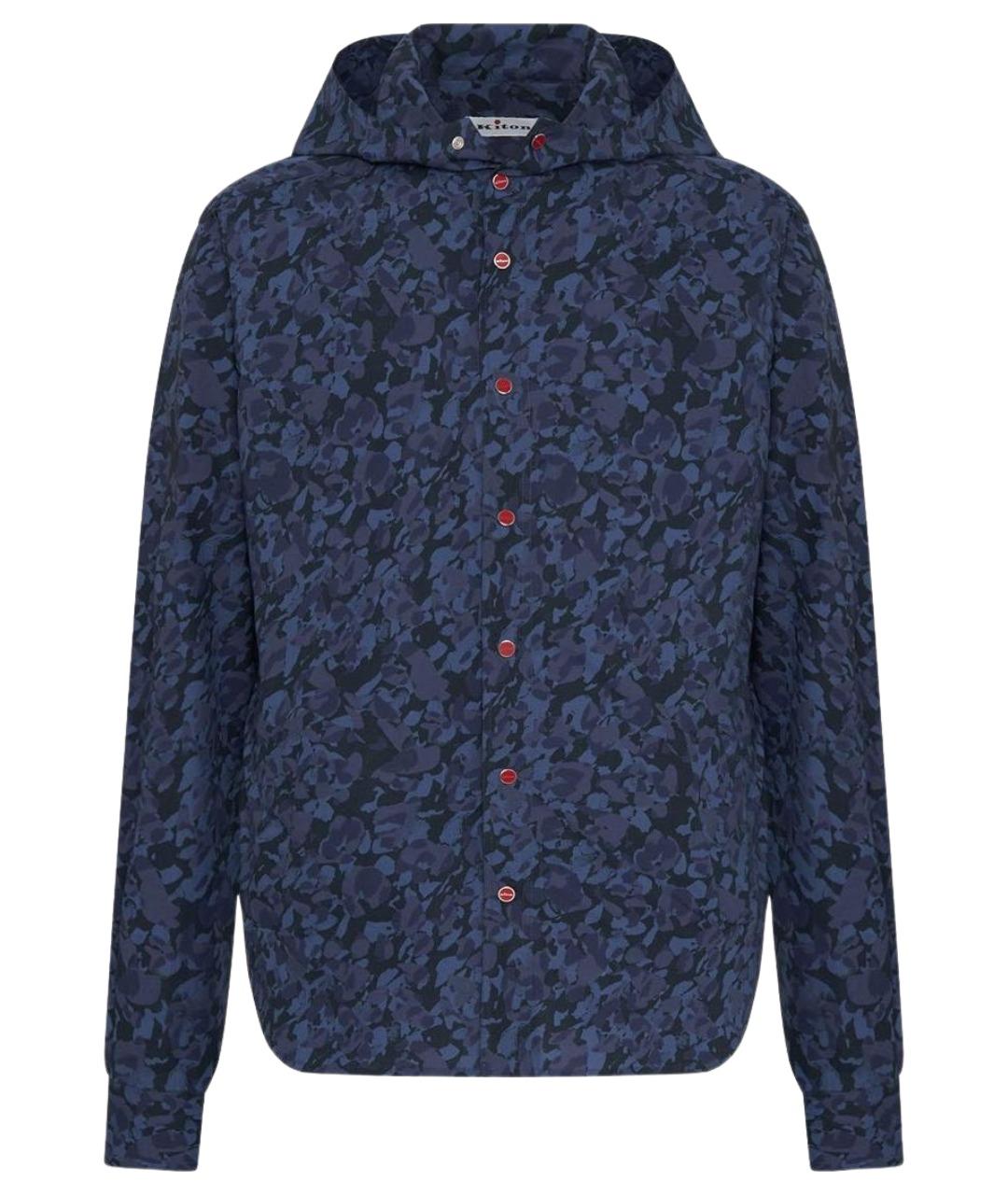 KITON Синяя хлопковая куртка, фото 1
