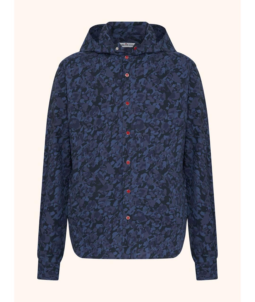 KITON Синяя хлопковая куртка, фото 4