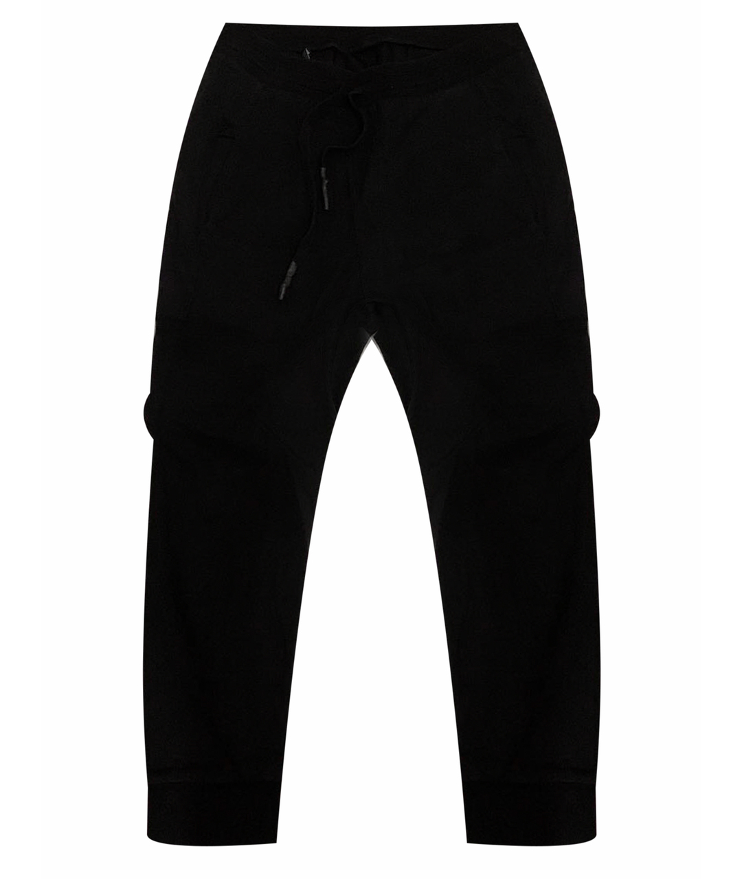 11 BY BORIS BIDJAN SABERI Черные хлопко-эластановые повседневные брюки, фото 1