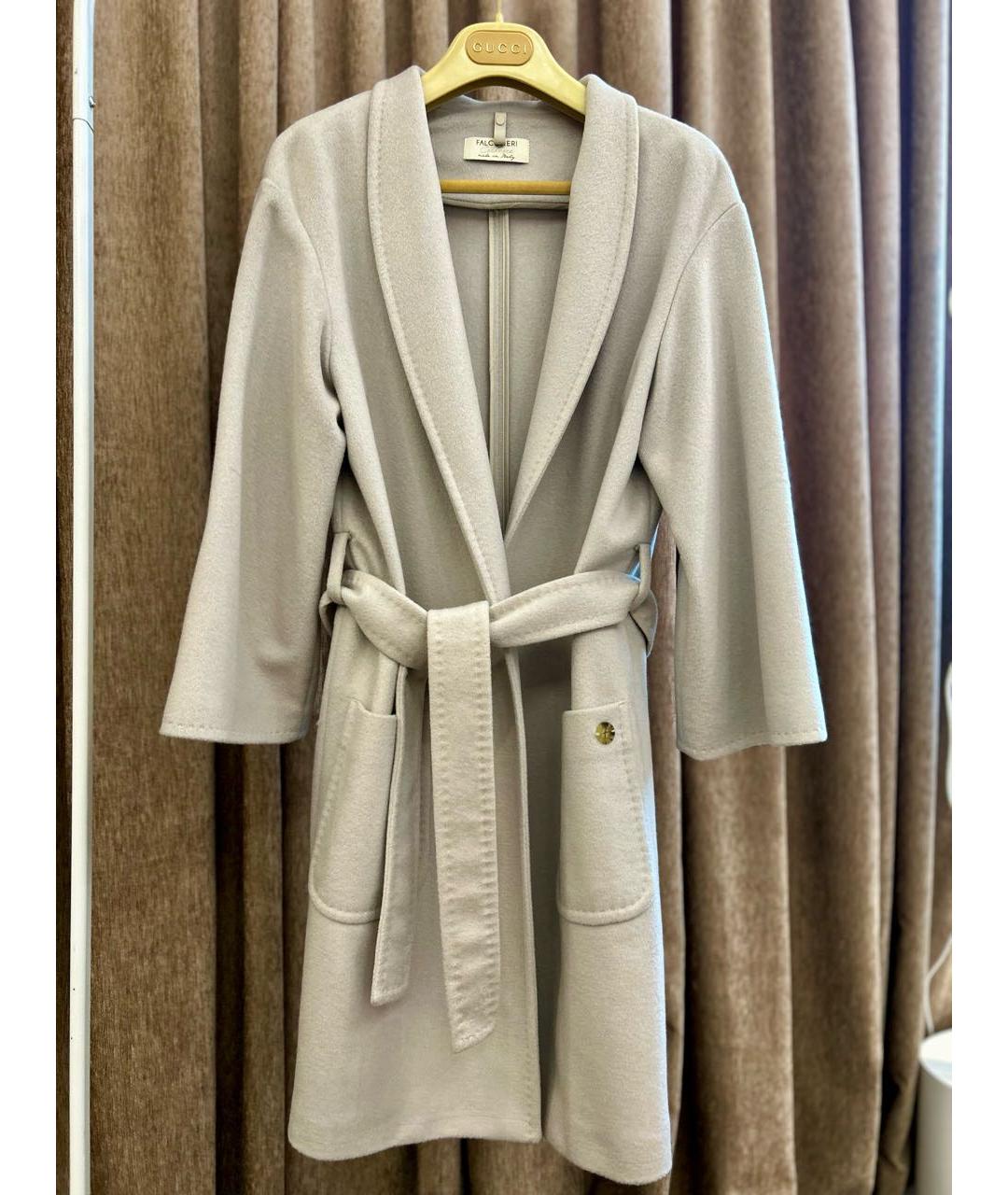 FALCONERI Бежевое кашемировое пальто, фото 9