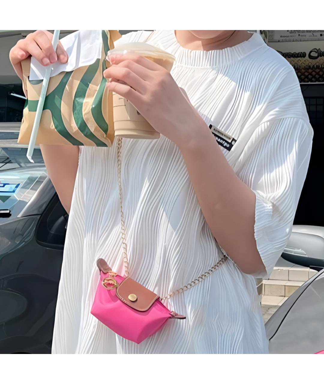 LONGCHAMP Розовый кошелек, фото 4