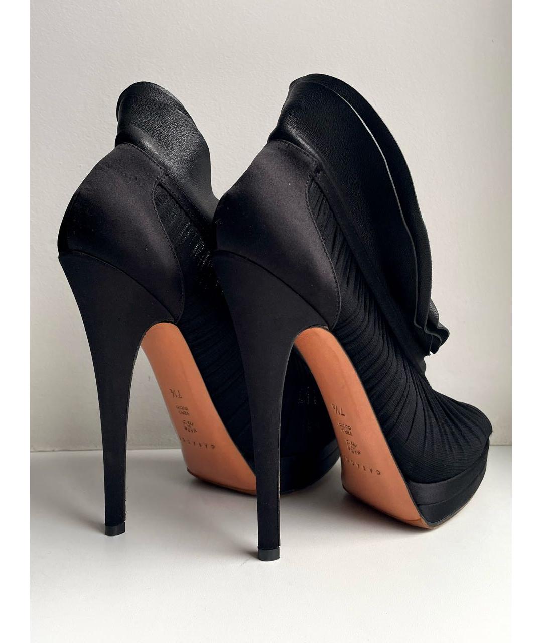 CASADEI Черные текстильные туфли, фото 3