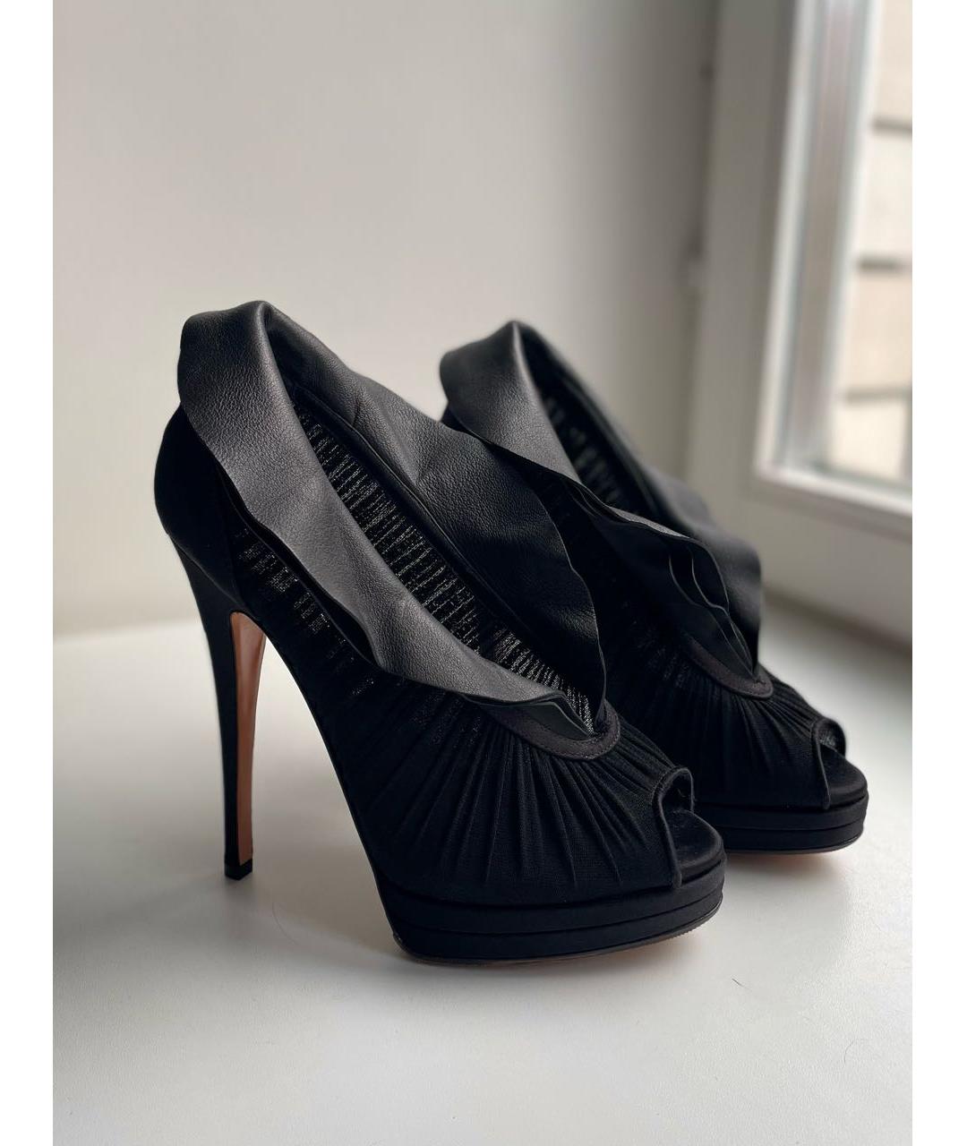 CASADEI Черные текстильные туфли, фото 8