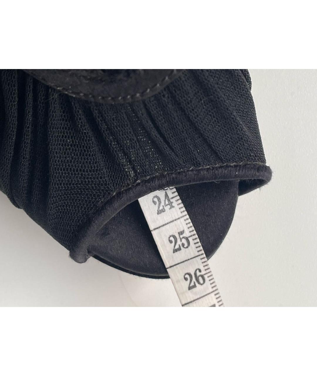 CASADEI Черные текстильные туфли, фото 7