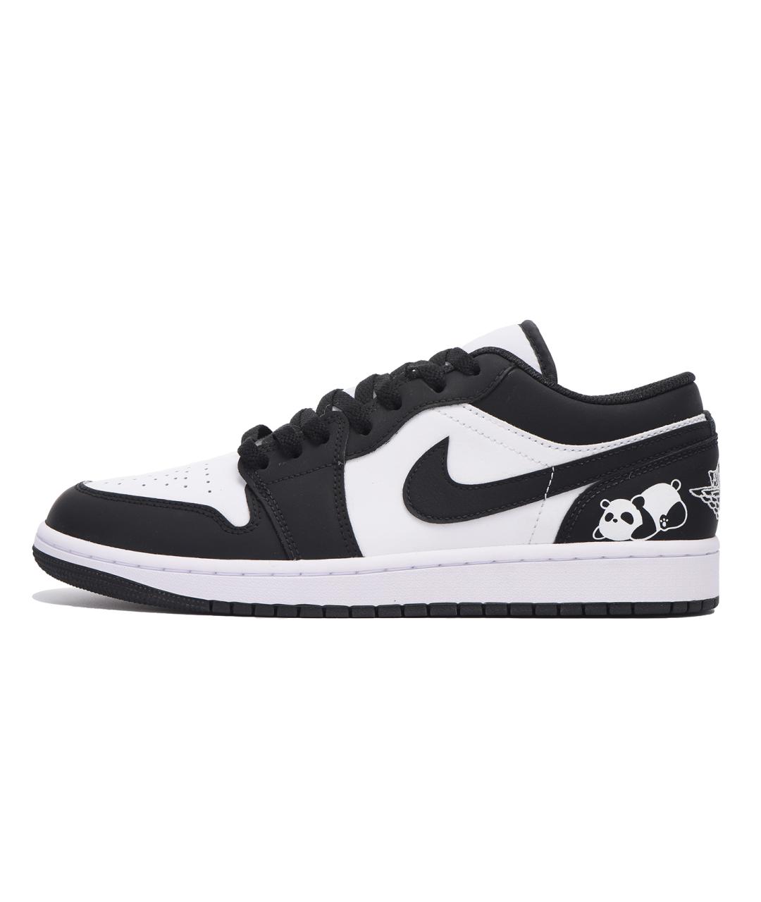 JORDAN Черные кожаные высокие кроссовки / кеды, фото 2